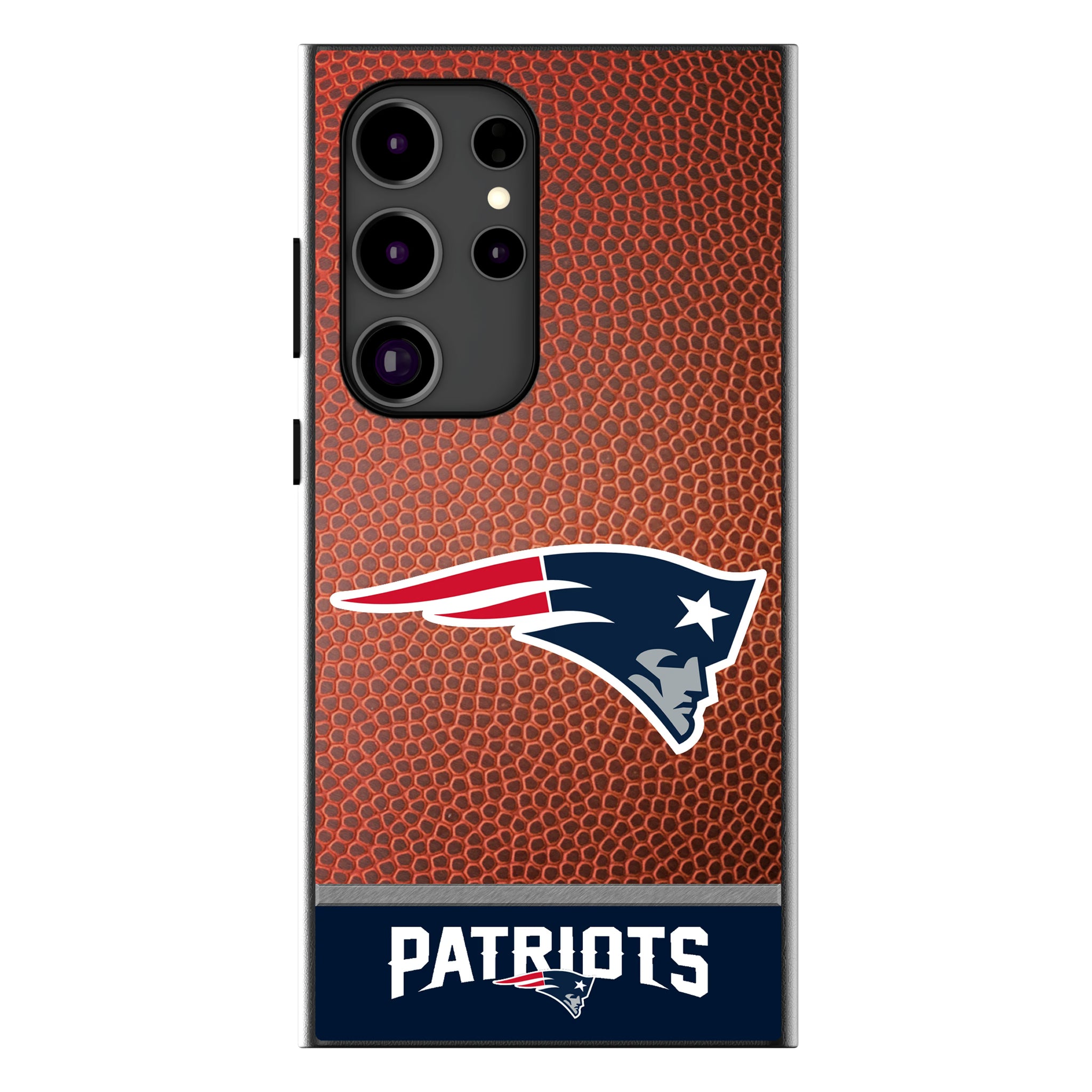 New England Patriots Football Wordmark Galaxy MagSafe Compatible Phone Case for Samsung Galaxy
