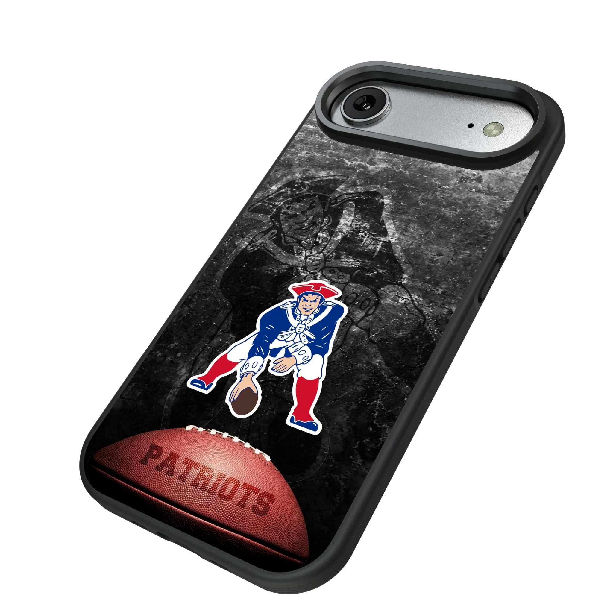 New England Patriots Historic Collection Legendary iPhone Bump Phone Case for Apple iPhone - Isometric View#Device_iPhone Air