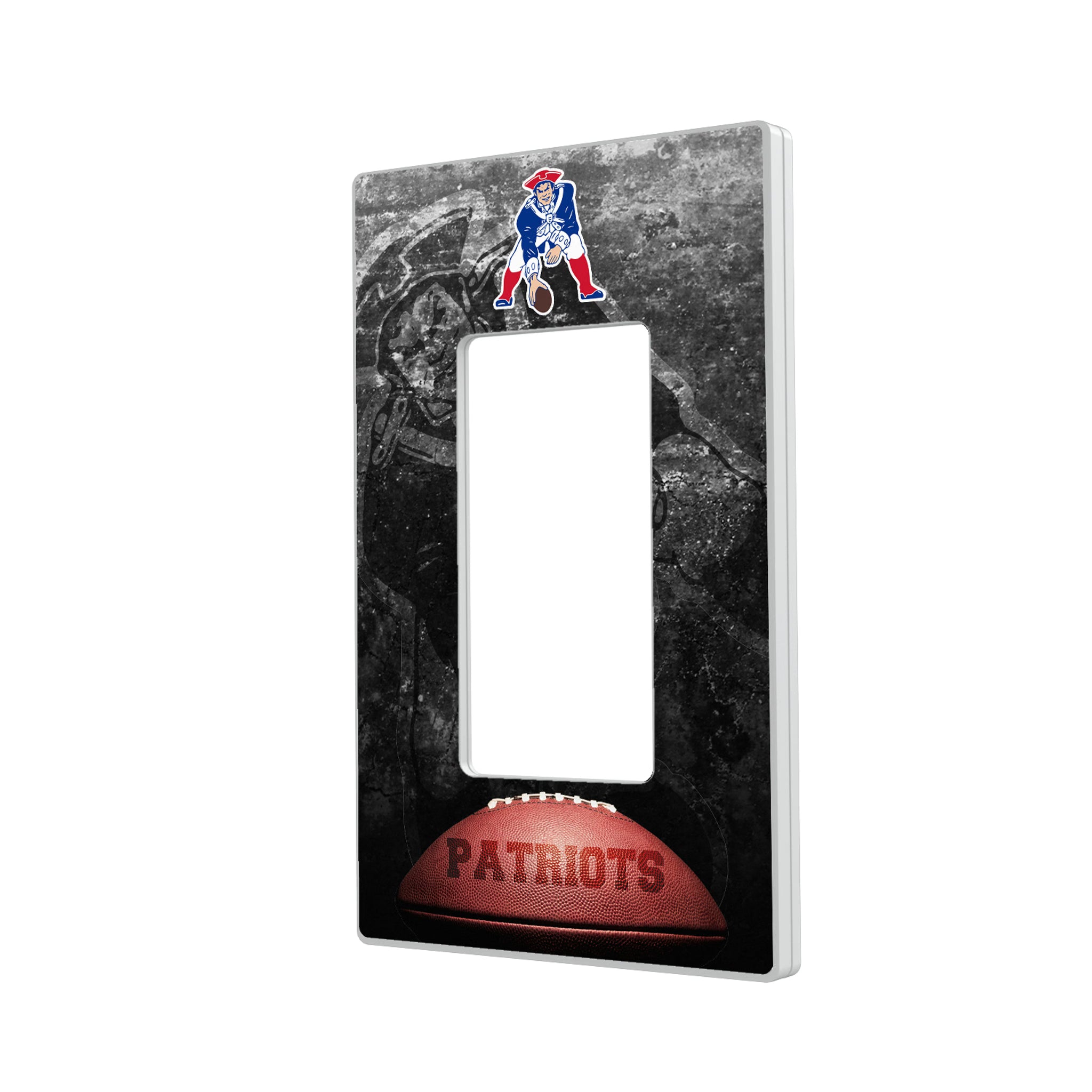 New England Patriots Historic Collection Legendary Hidden-Screw Light Switch Plate#Style_Single Rocker