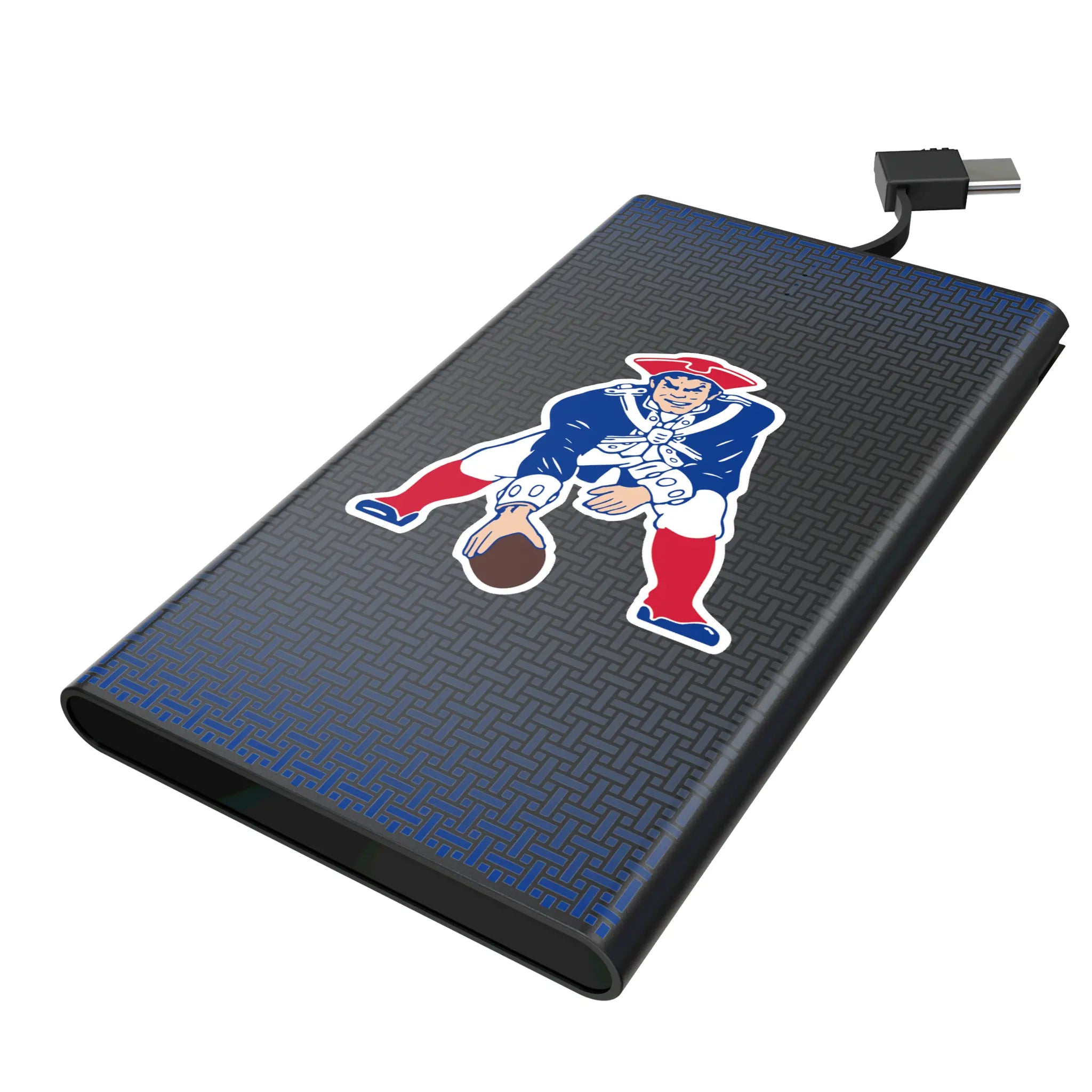 New England Patriots Historic Collection Linen 5000mAh Flat Power Bank