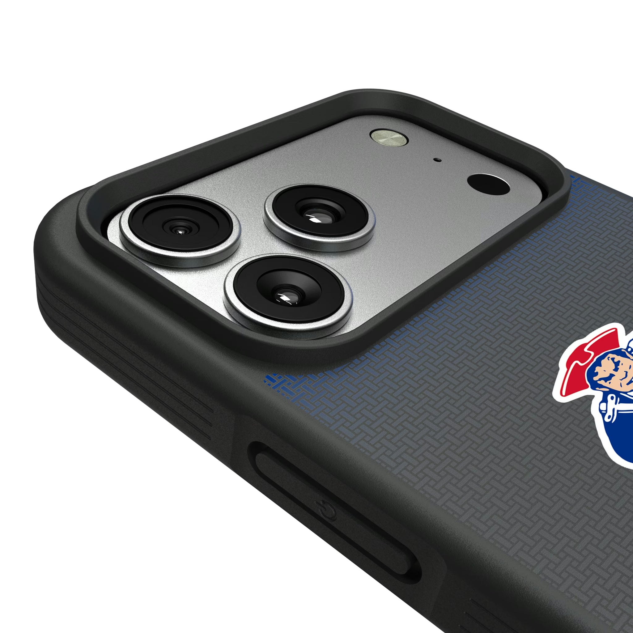 New England Patriots Historic Collection Linen iPhone Bump Phone Case for Apple iPhone - Detail#Device_iPhone 17 Pro Max