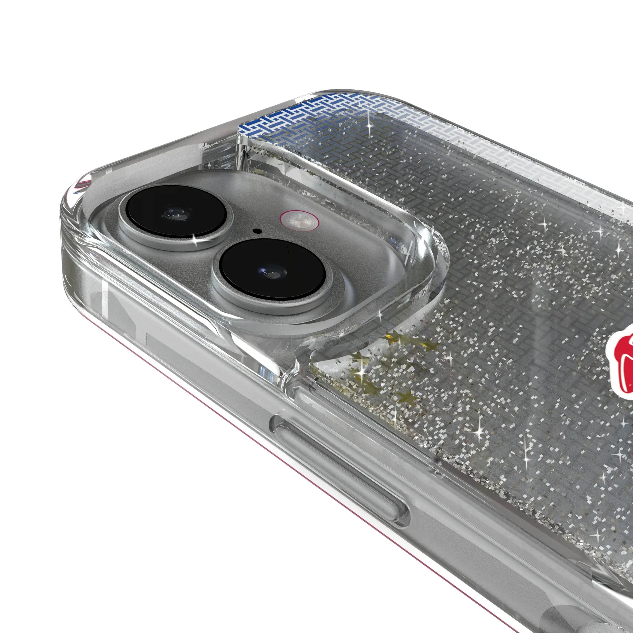New England Patriots Historic Collection Linen iPhone Glitter Phone Case for Apple iPhone - Detail