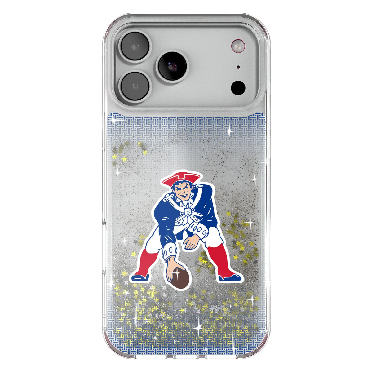 New England Patriots Historic Collection Linen Glitter Phone Case for Apple iPhone