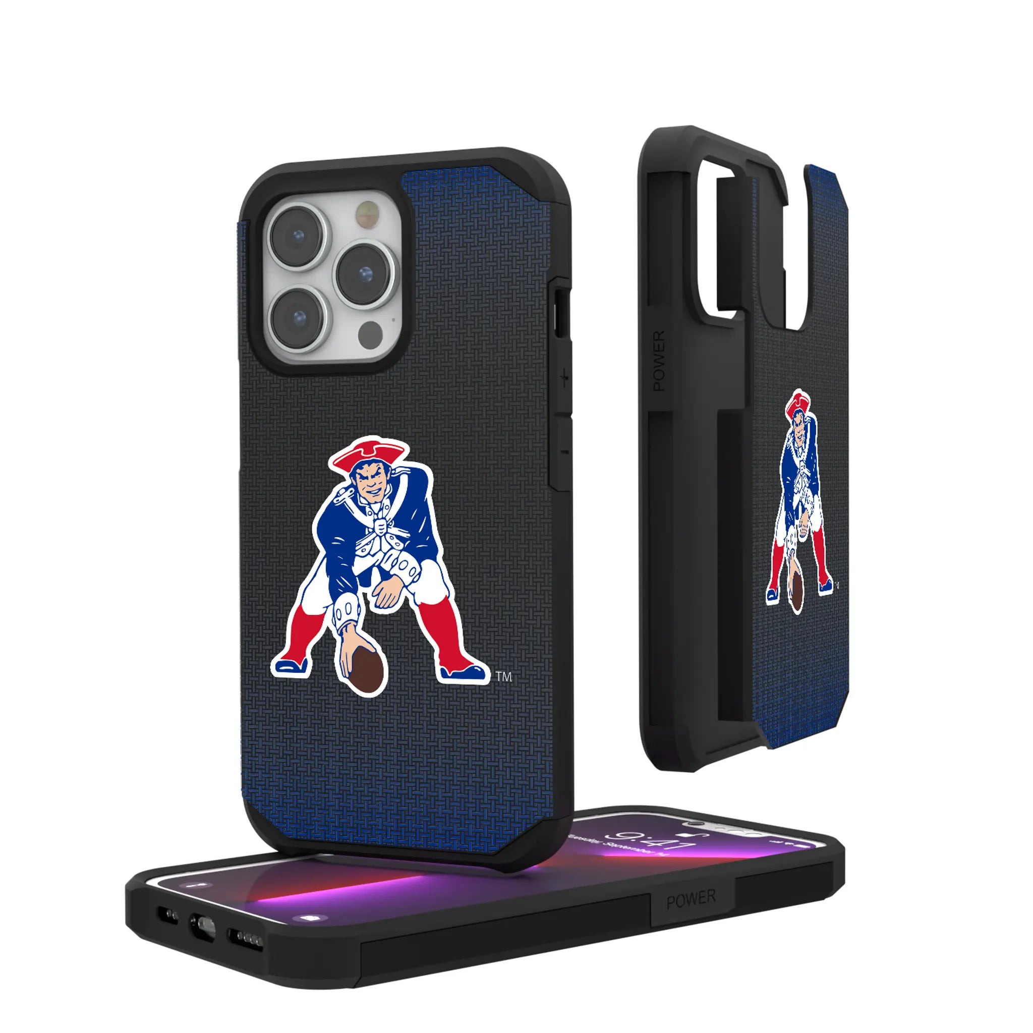 New England Patriots Historic Collection Linen iPhone Rugged Phone Case for Apple iPhone