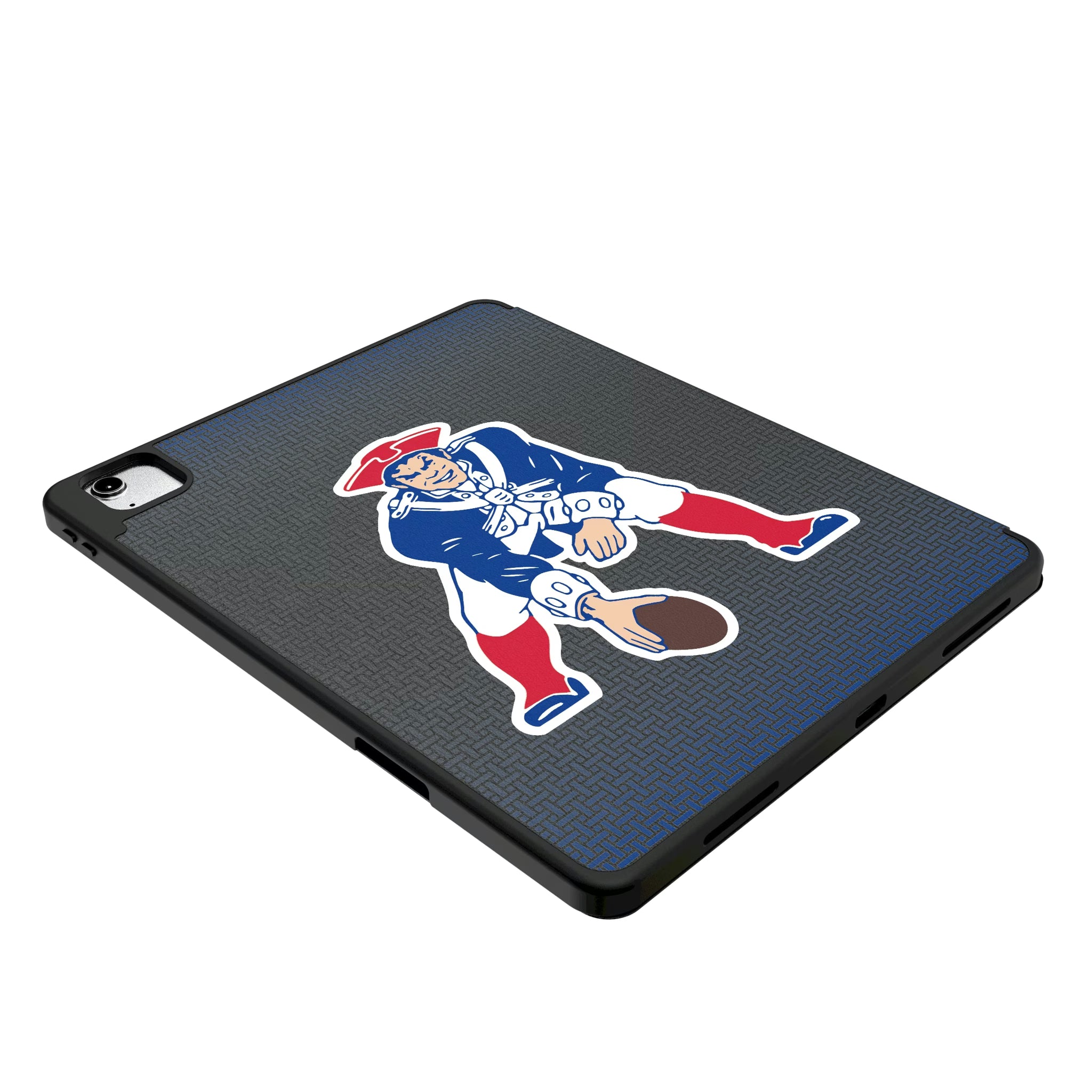New England Patriots Historic Collection Linen iPad Tablet Case for Apple iPad - Isometric View