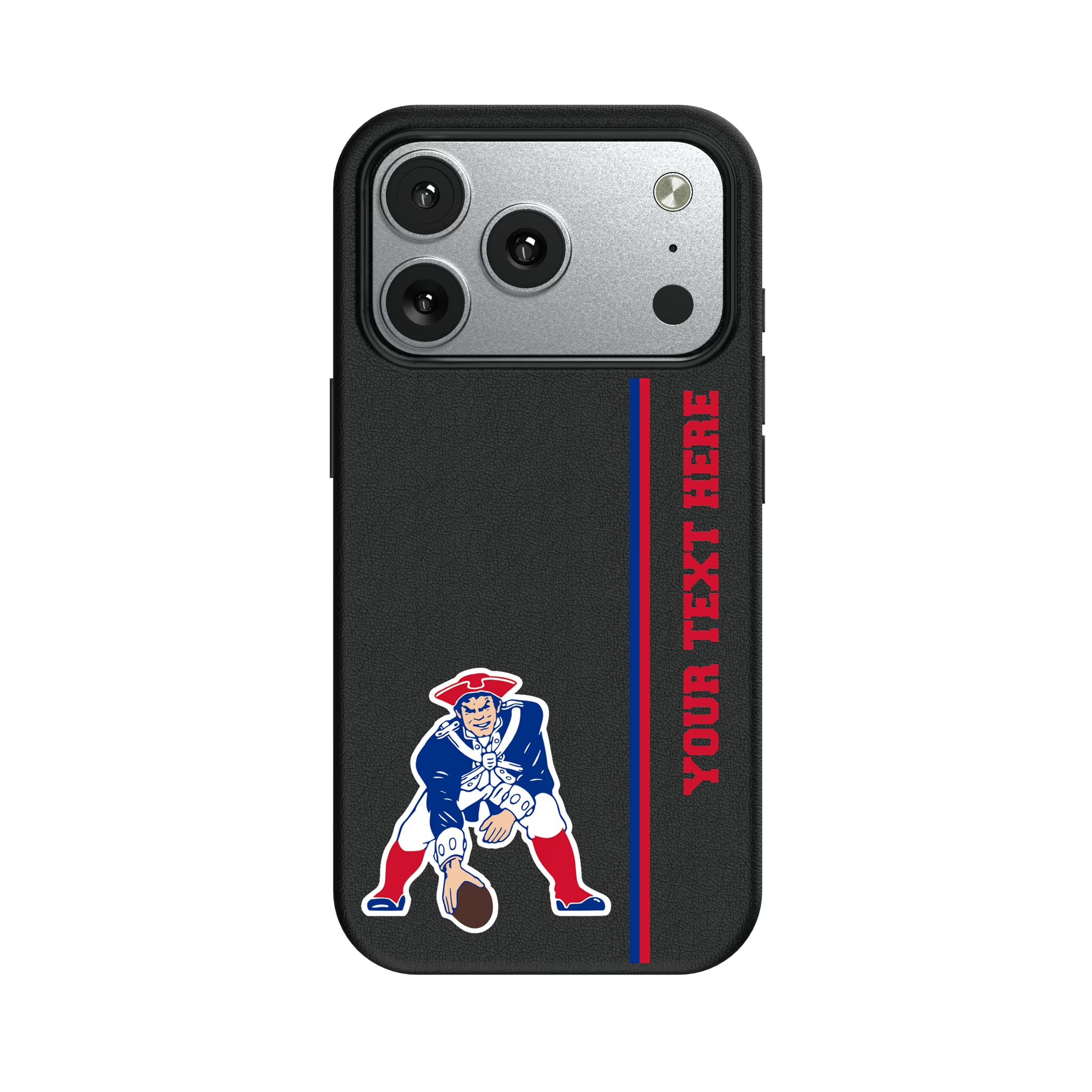 New England Patriots Historic Collection Personalized Sidebard iPhone MagSafe Compatible Phone Case for Apple iPhone#Device_iPhone 17 Pro