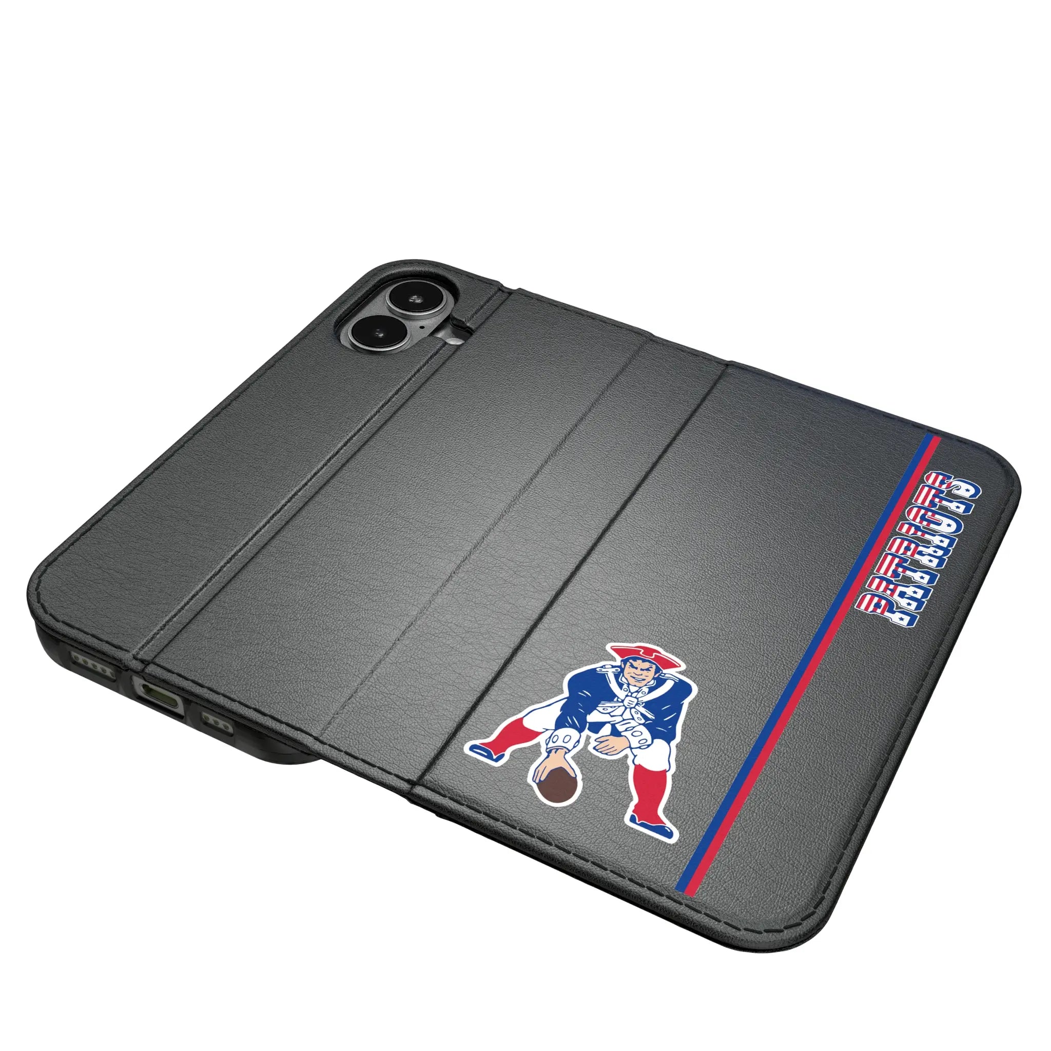 New England Patriots Historic Collection Sidebar iPhone Folio Phone Case for Apple iPhone#Device_iPhone 17