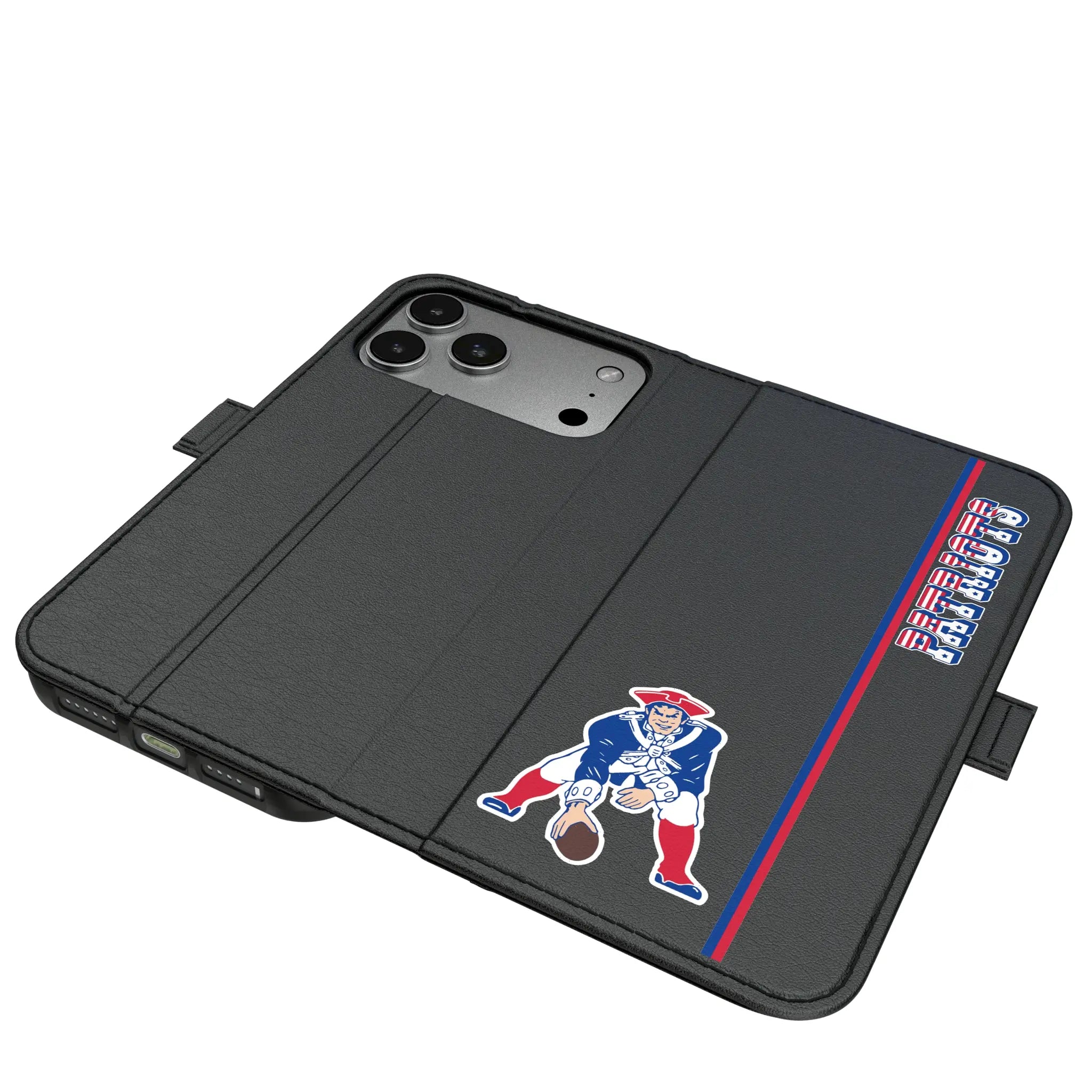 New England Patriots Historic Collection Sidebar iPhone Folio Phone Case for Apple iPhone#Device_iPhone 17 Pro Max