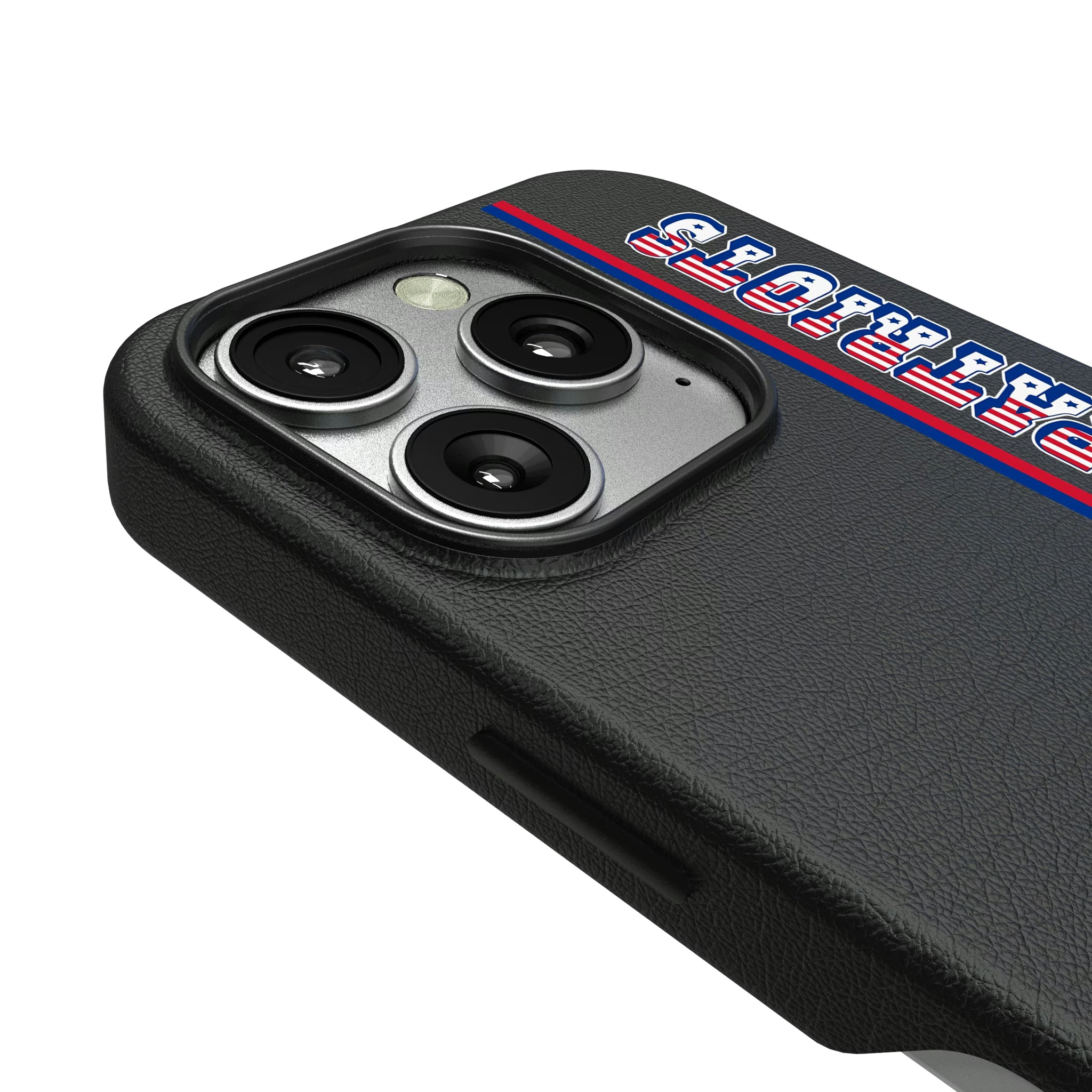 New England Patriots Historic Collection Sidebar iPhone MagSafe Compatible Phone Case for Apple iPhone - Detail