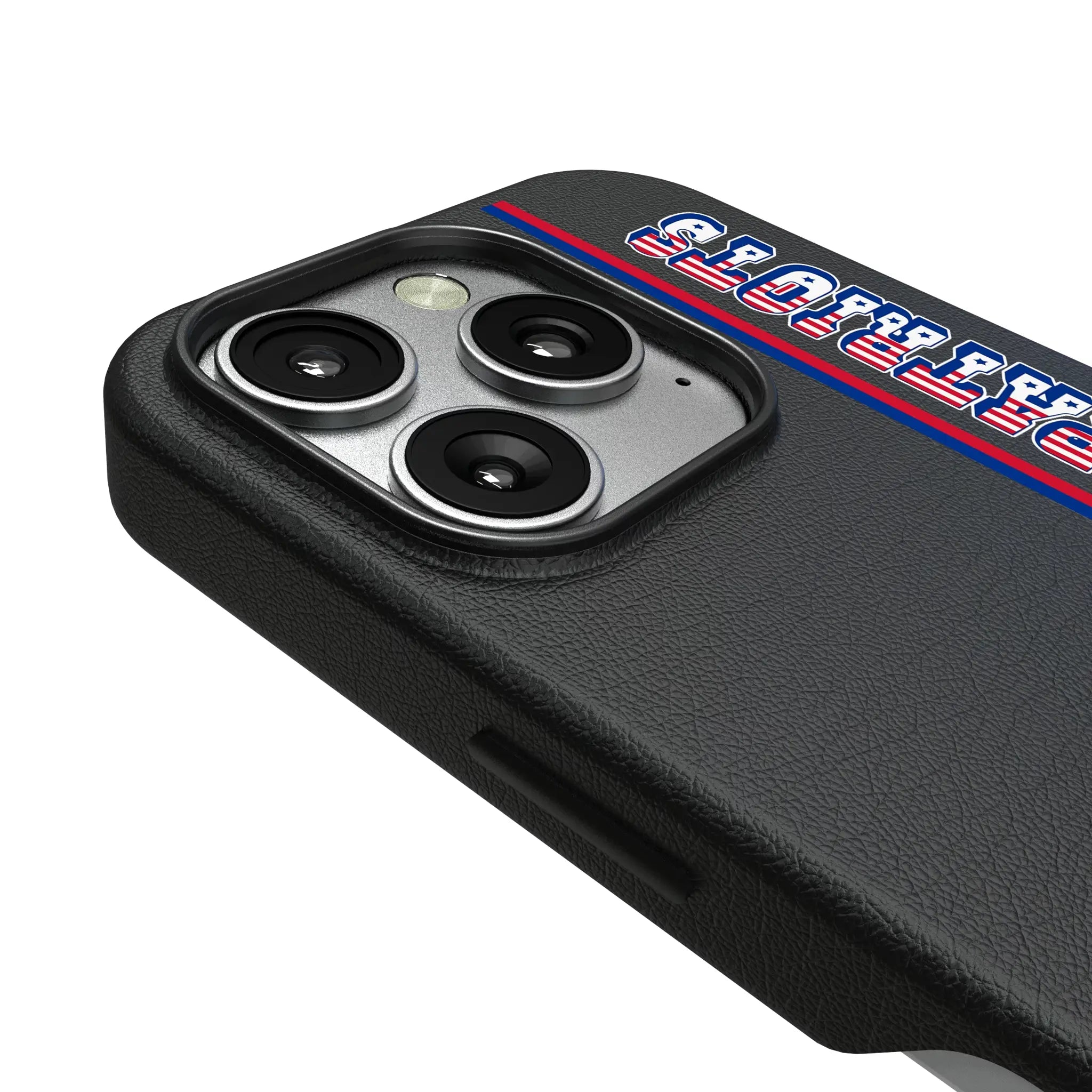 New England Patriots Historic Collection Sidebar iPhone MagSafe Compatible Phone Case for Apple iPhone - Detail