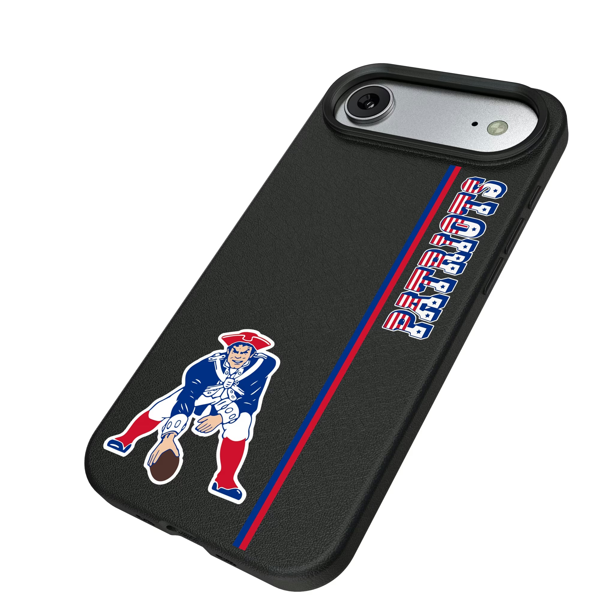 New England Patriots Historic Collection Sidebar iPhone MagSafe Compatible Phone Case for Apple iPhone - Isometric View#Device_iPhone Air