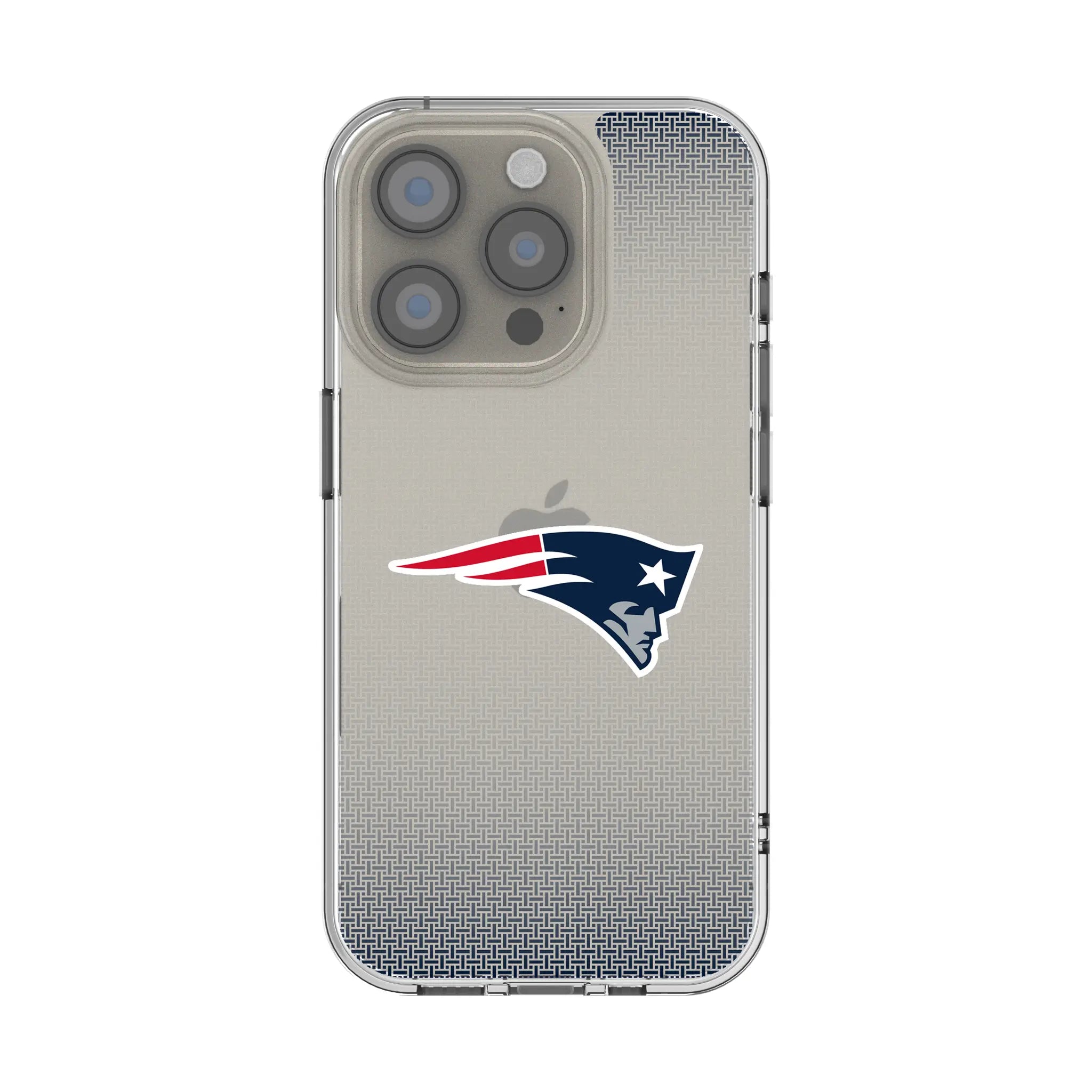 New England Patriots Linen iPhone Clear Phone Case for Apple iPhone