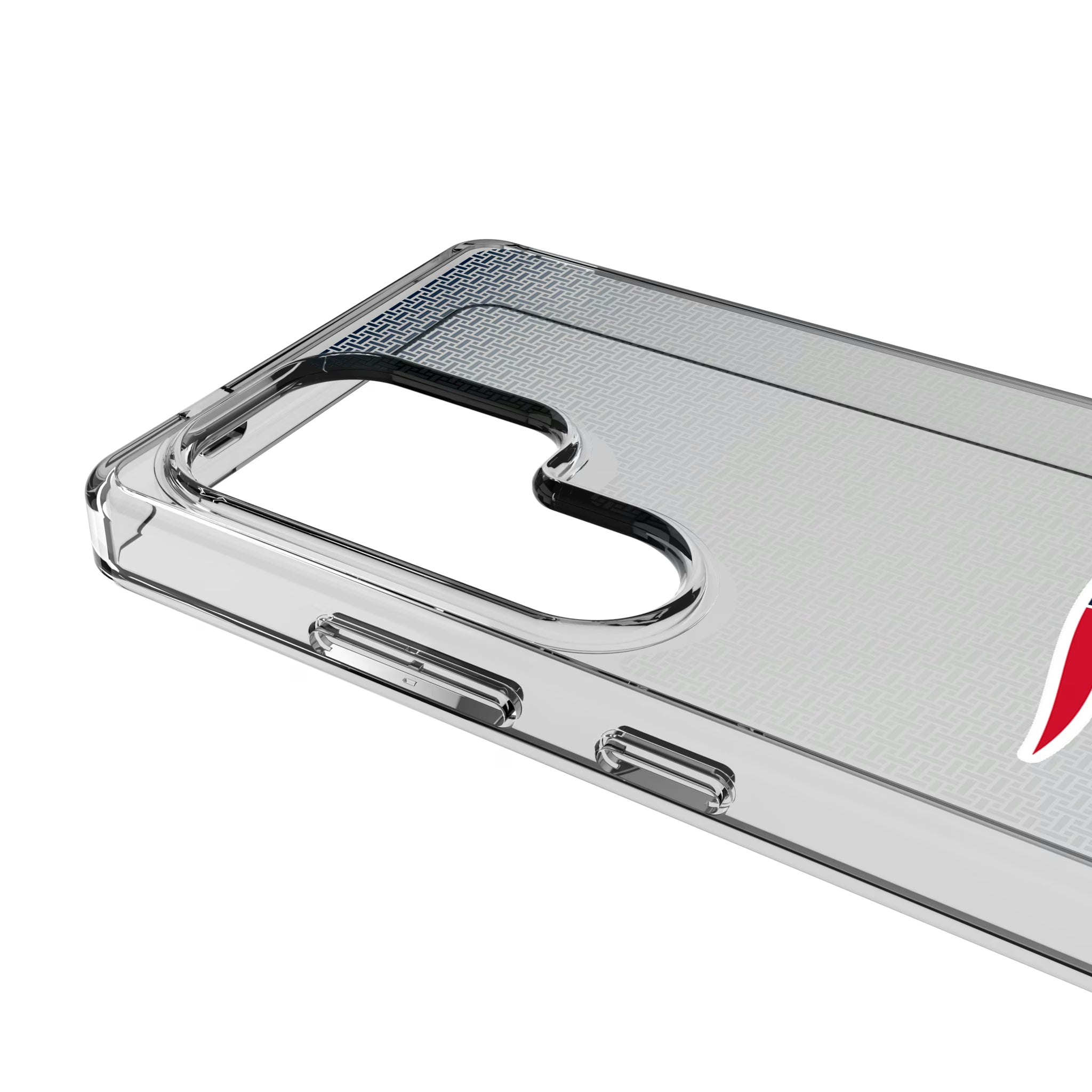 New England Patriots Linen Galaxy Clear Phone Case for Samsung Galaxy - Detail