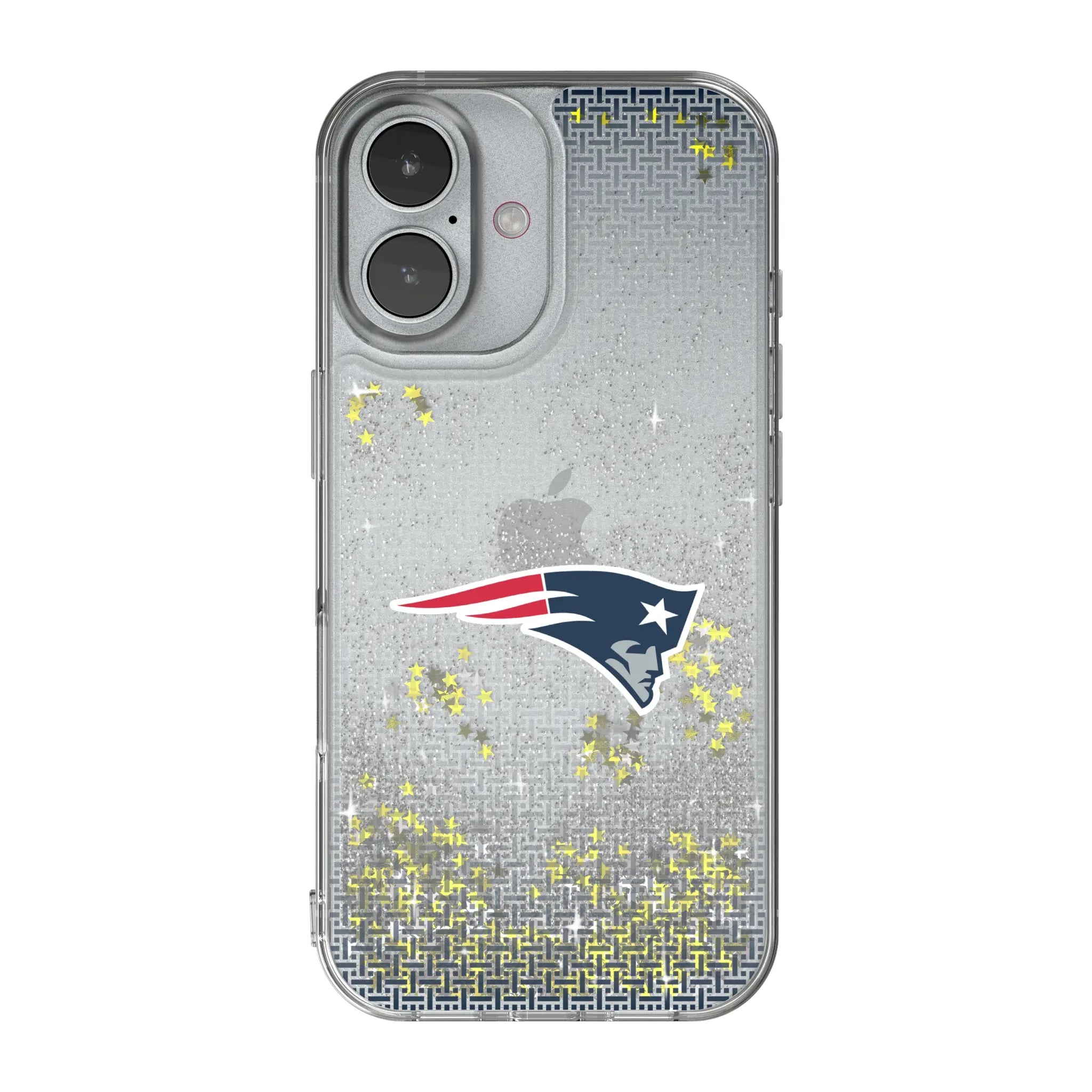New England Patriots Linen iPhone Glitter Phone Case for Apple iPhone