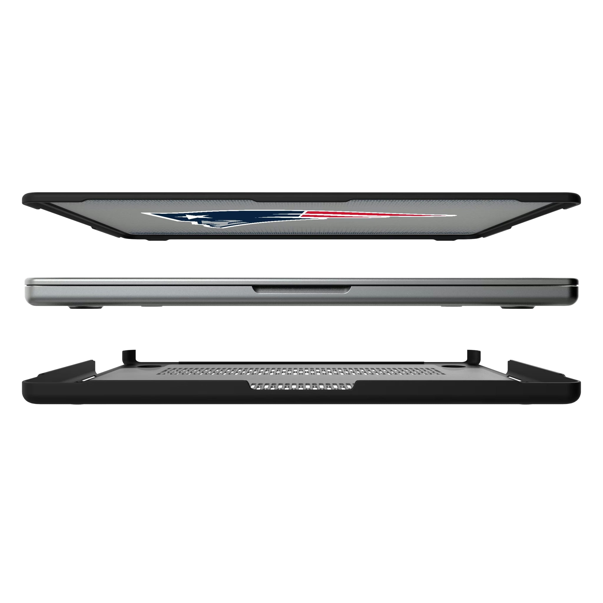 New England Patriots Linen MacBook Laptop Case for Apple MacBook#Device_MacBook Pro (14-inch, 2021) / MacBook Pro (14-inch, 2023) / MacBook Pro (14-inch, 2024)