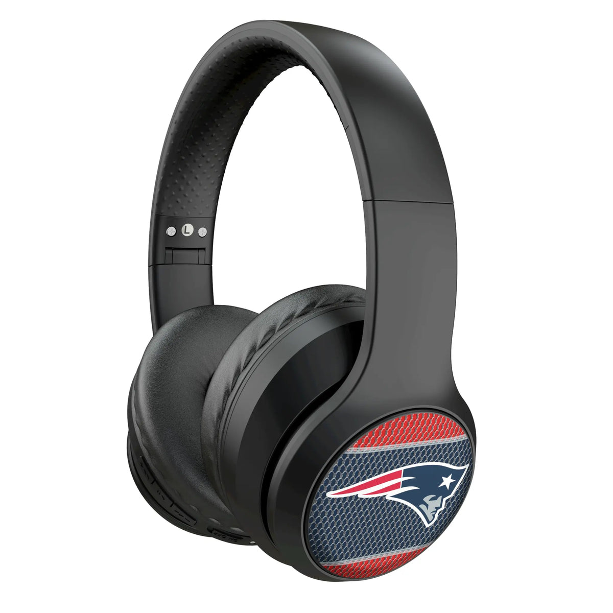 New England Patriots Mesh Wireless Over-Ear Headphones With Case