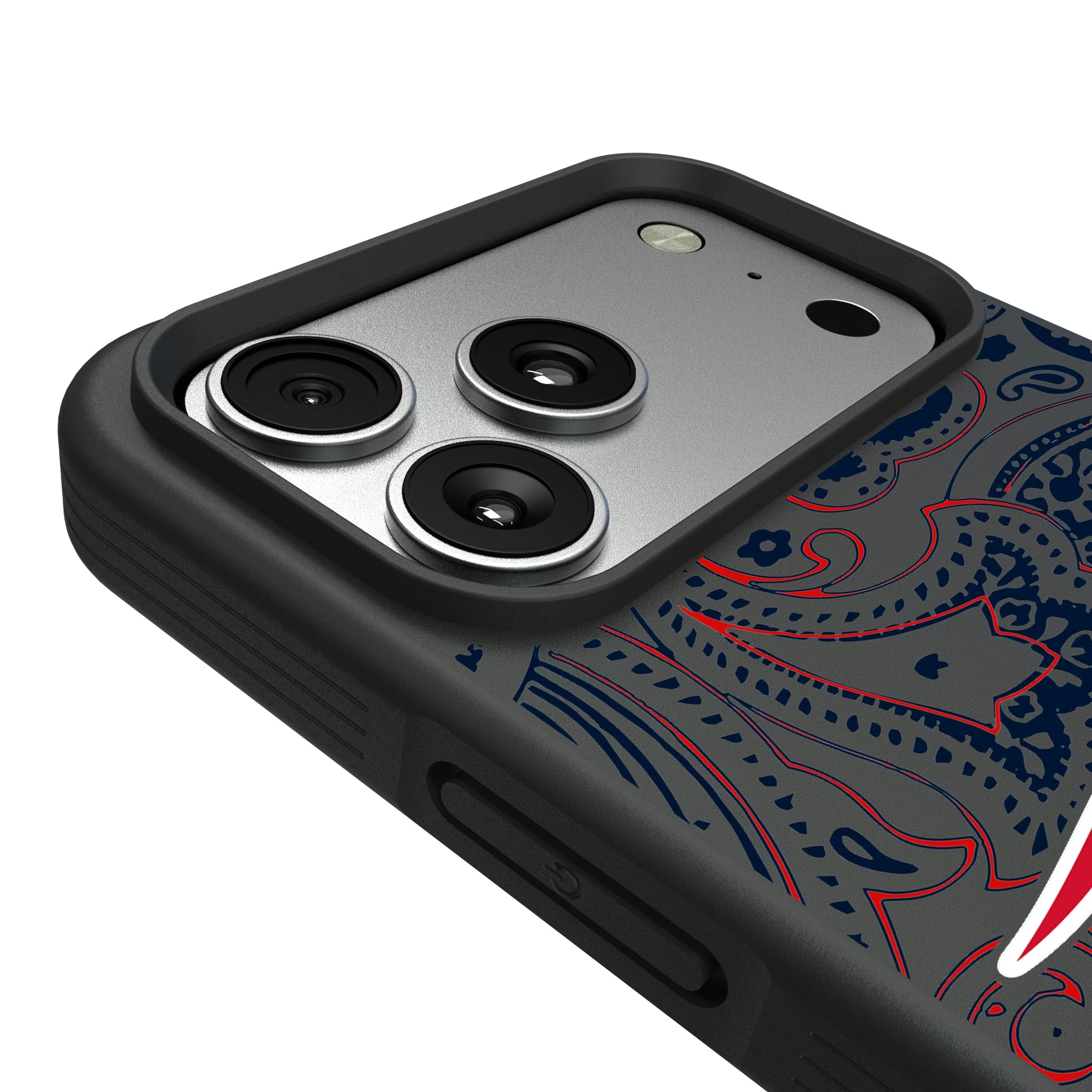 New England Patriots Paisley iPhone Bump Phone Case for Apple iPhone - Detail#Device_iPhone 17 Pro Max