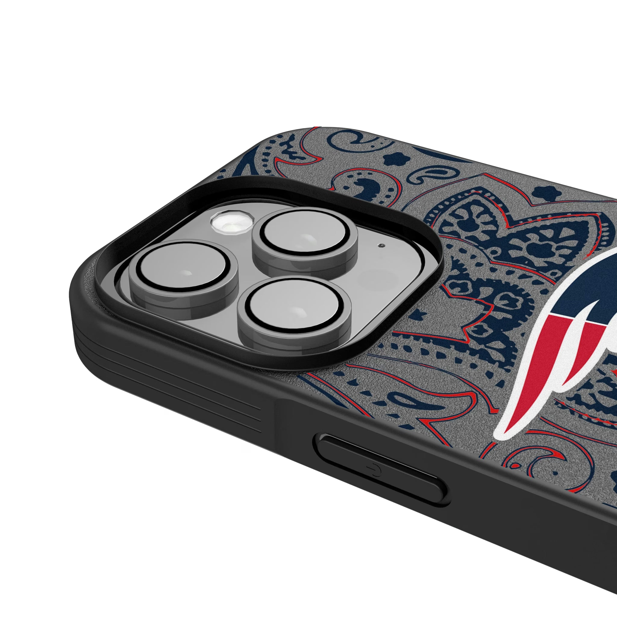 New England Patriots Paisley iPhone Bump Phone Case for Apple iPhone - Detail
