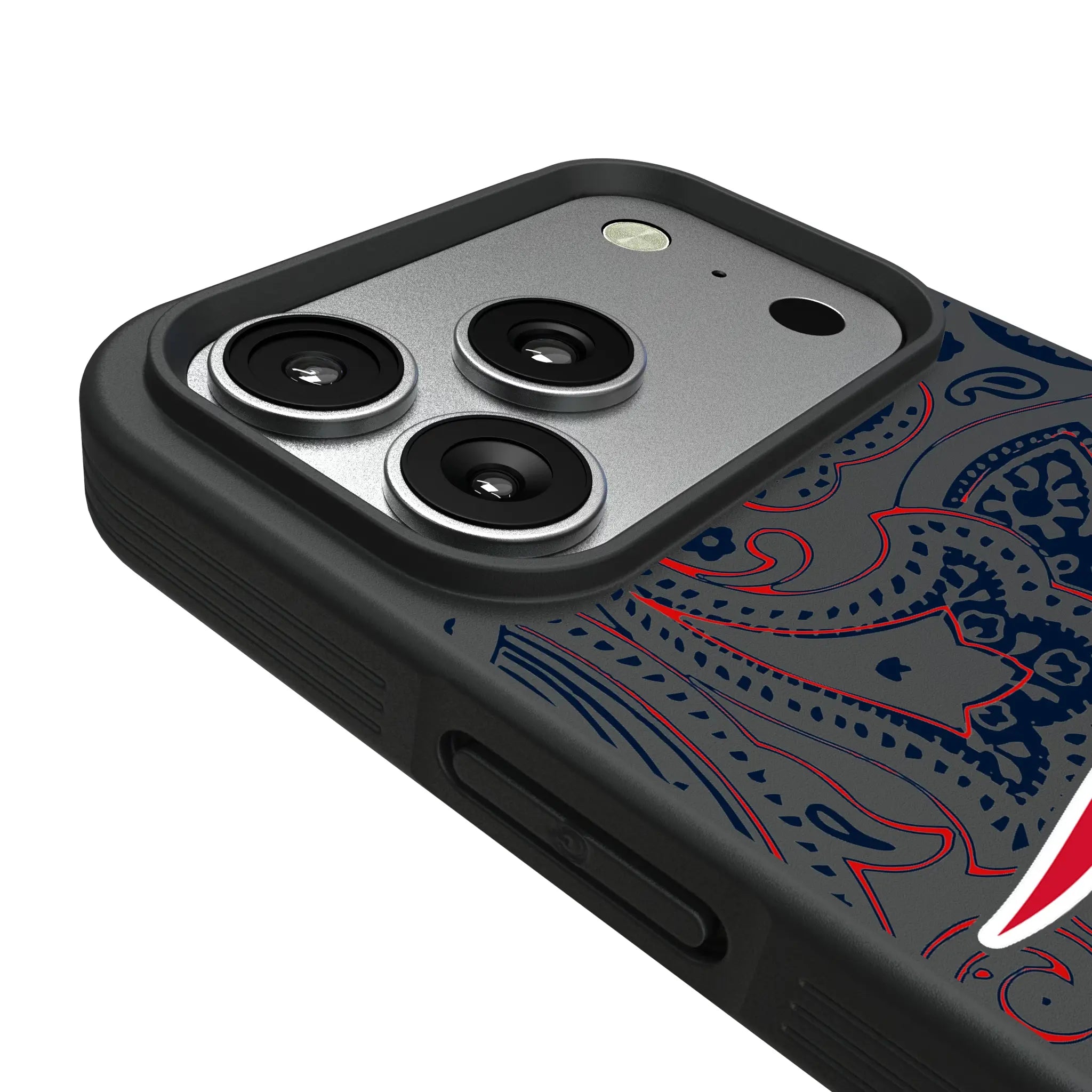 New England Patriots Paisley iPhone Bump Phone Case for Apple iPhone - Detail#Device_iPhone 17 Pro