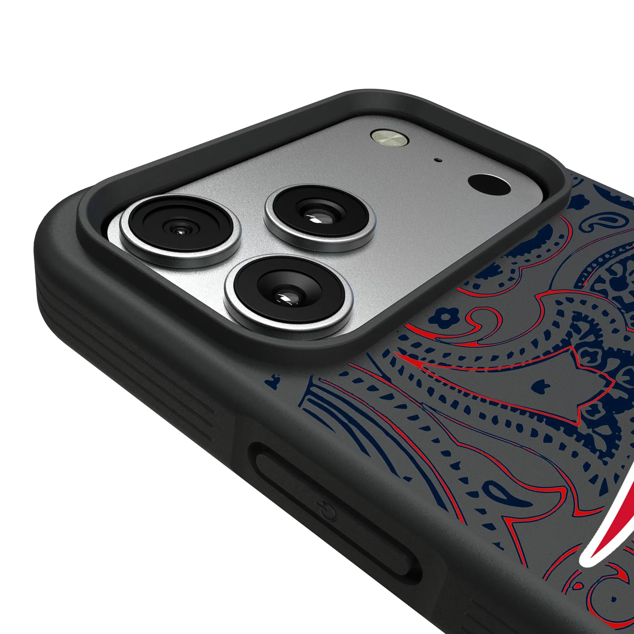 New England Patriots Paisley iPhone Bump Phone Case for Apple iPhone - Detail#Device_iPhone 17 Pro Max