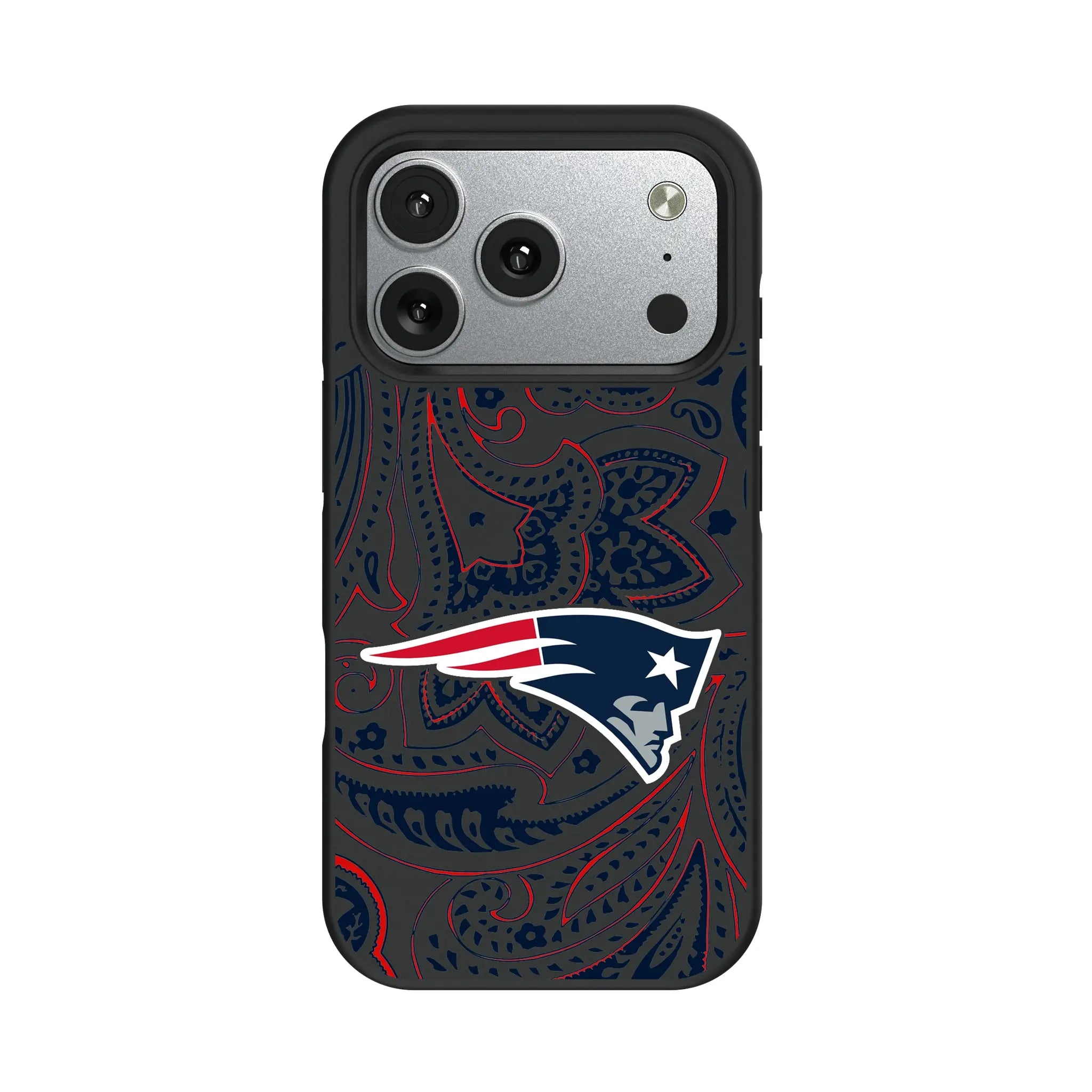 New England Patriots Paisley iPhone Bump Phone Case for Apple iPhone#Device_iPhone 17 Pro