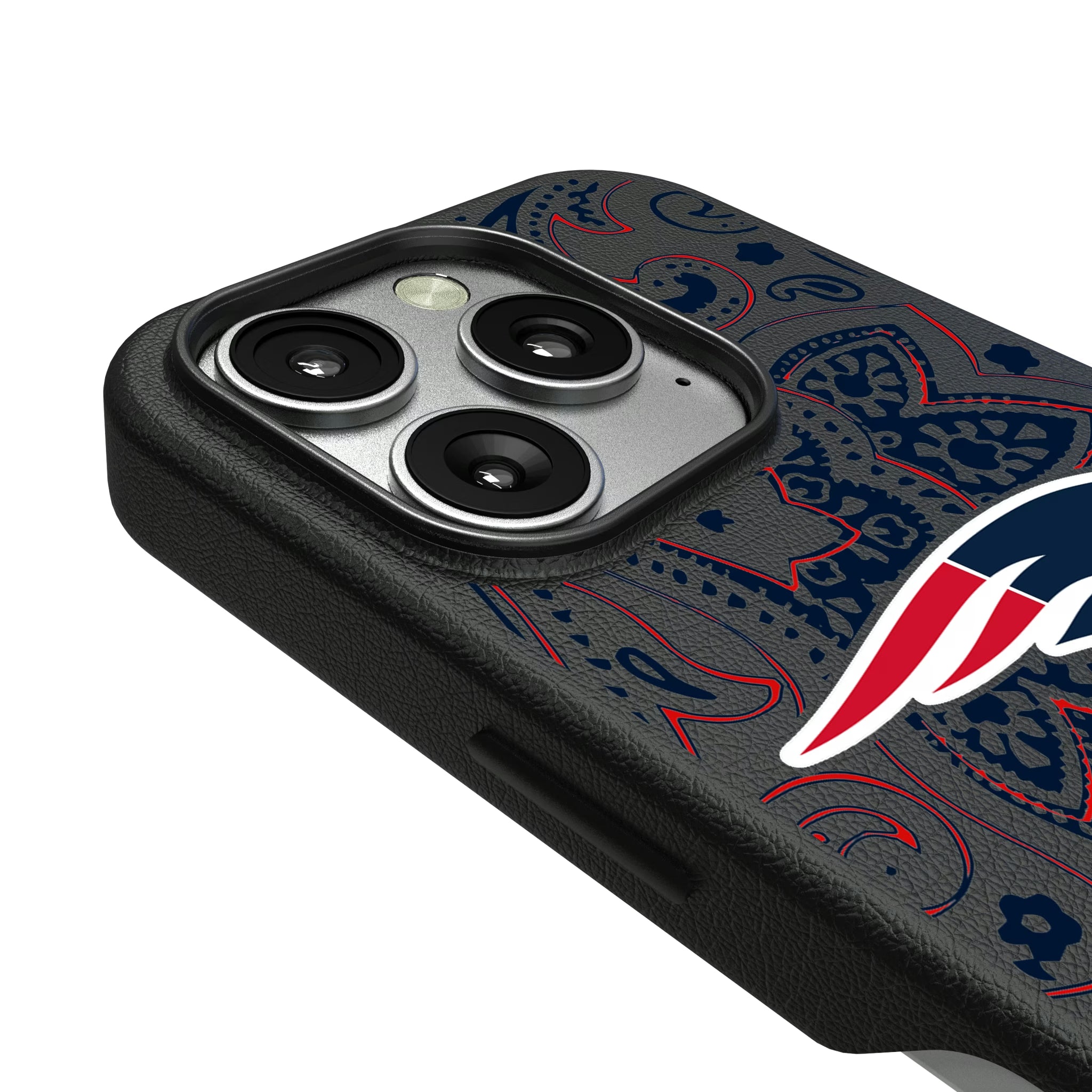 New England Patriots Paisley iPhone MagSafe Compatible Phone Case for Apple iPhone - Detail