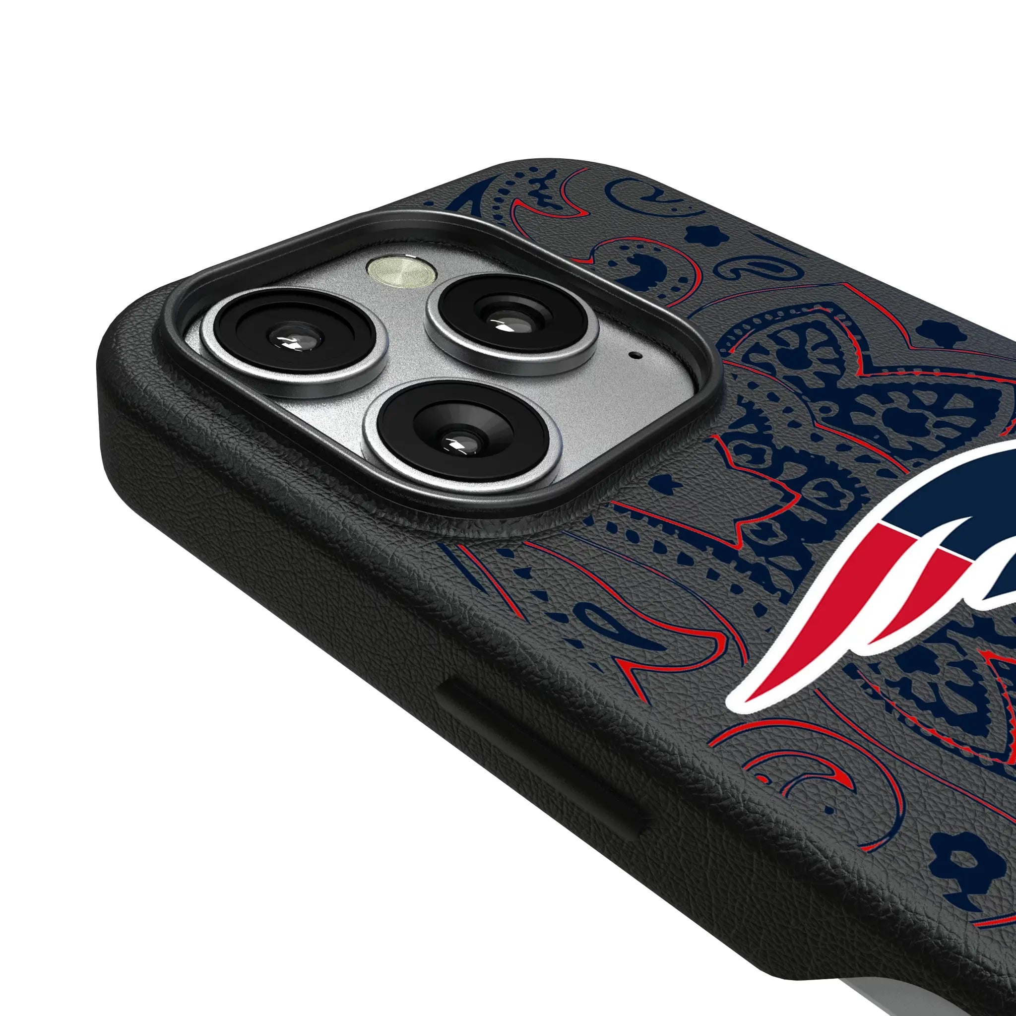 New England Patriots Paisley iPhone MagSafe Compatible Phone Case for Apple iPhone - Detail