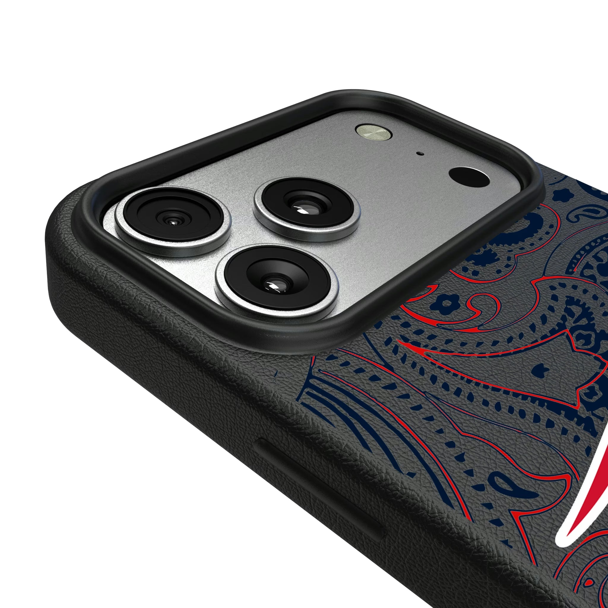New England Patriots Paisley iPhone MagSafe Compatible Phone Case for Apple iPhone - Detail#Device_iPhone 17 Pro Max