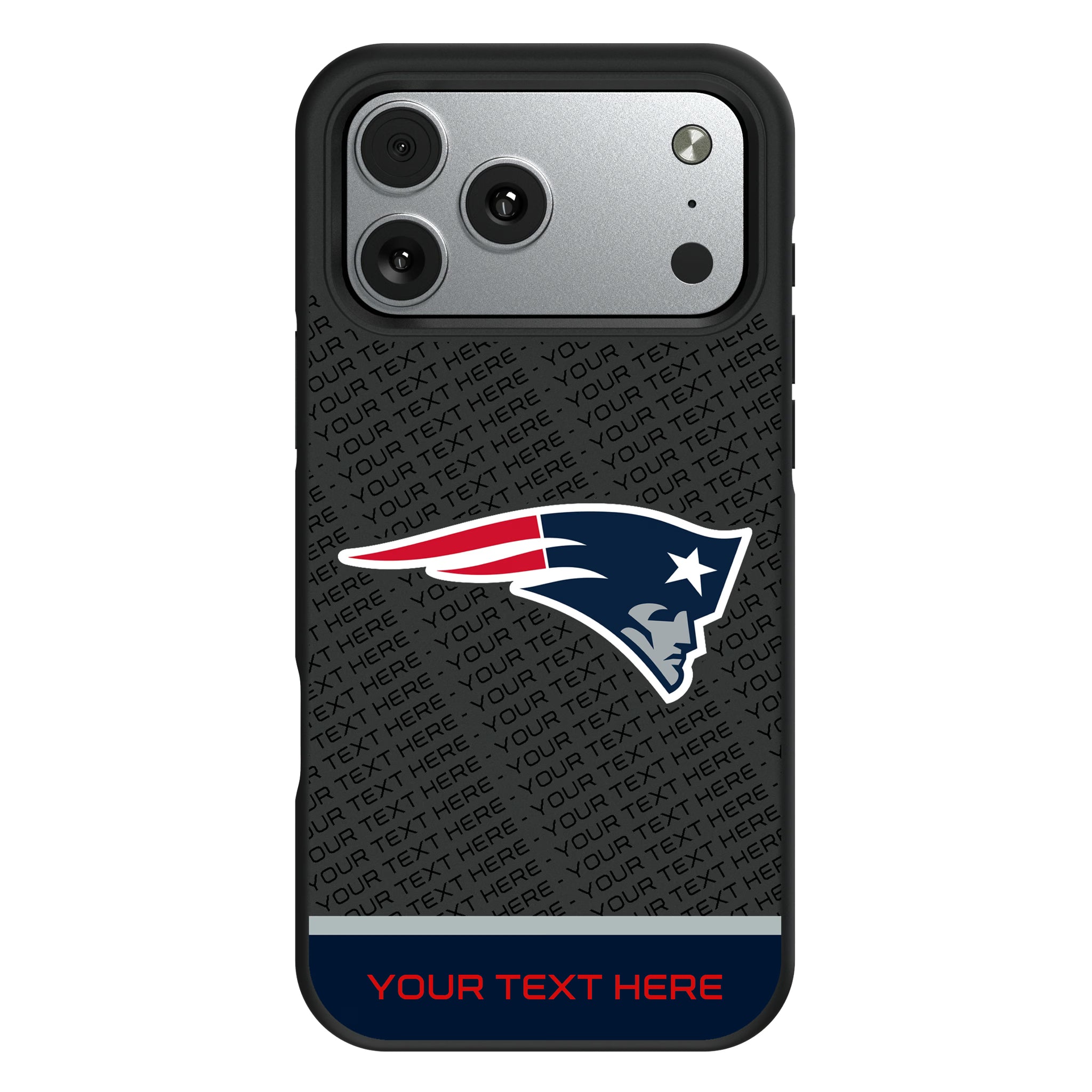 New England Patriots Personalized EndZone Plus iPhone Bump Phone Case for Apple iPhone#Device_iPhone 17 Pro Max