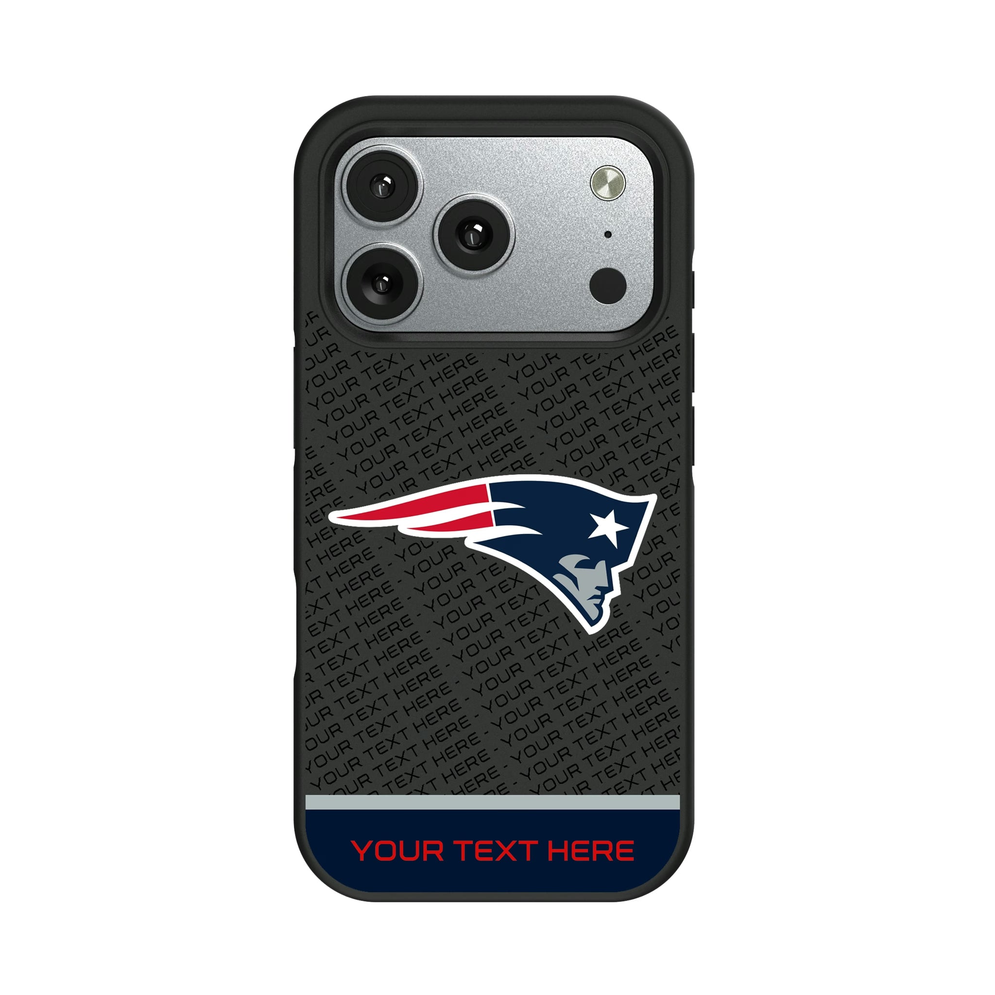 New England Patriots Personalized EndZone Plus iPhone Bump Phone Case for Apple iPhone#Device_iPhone 17 Pro
