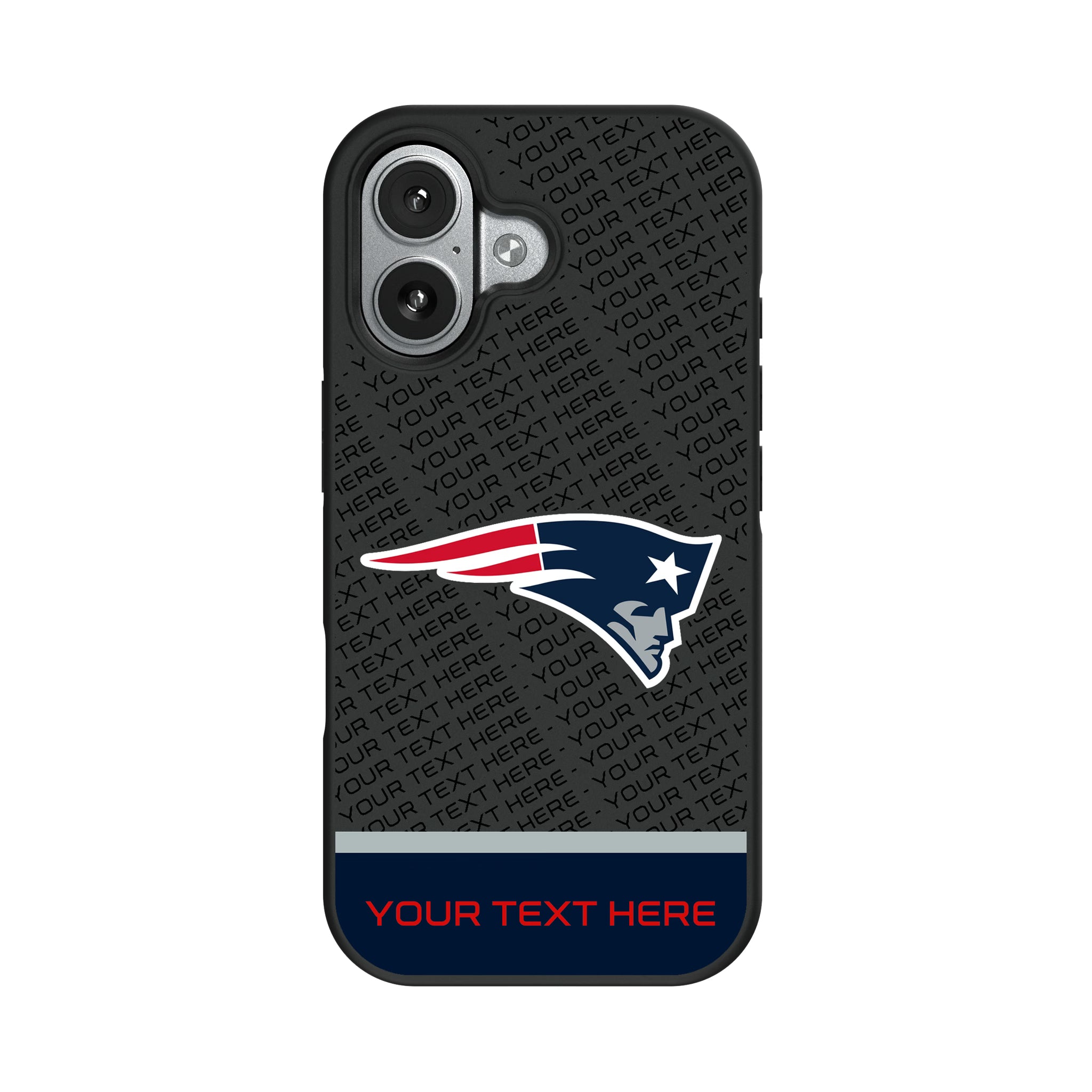 New England Patriots Personalized EndZone Plus iPhone Bump Phone Case for Apple iPhone#Device_iPhone 17