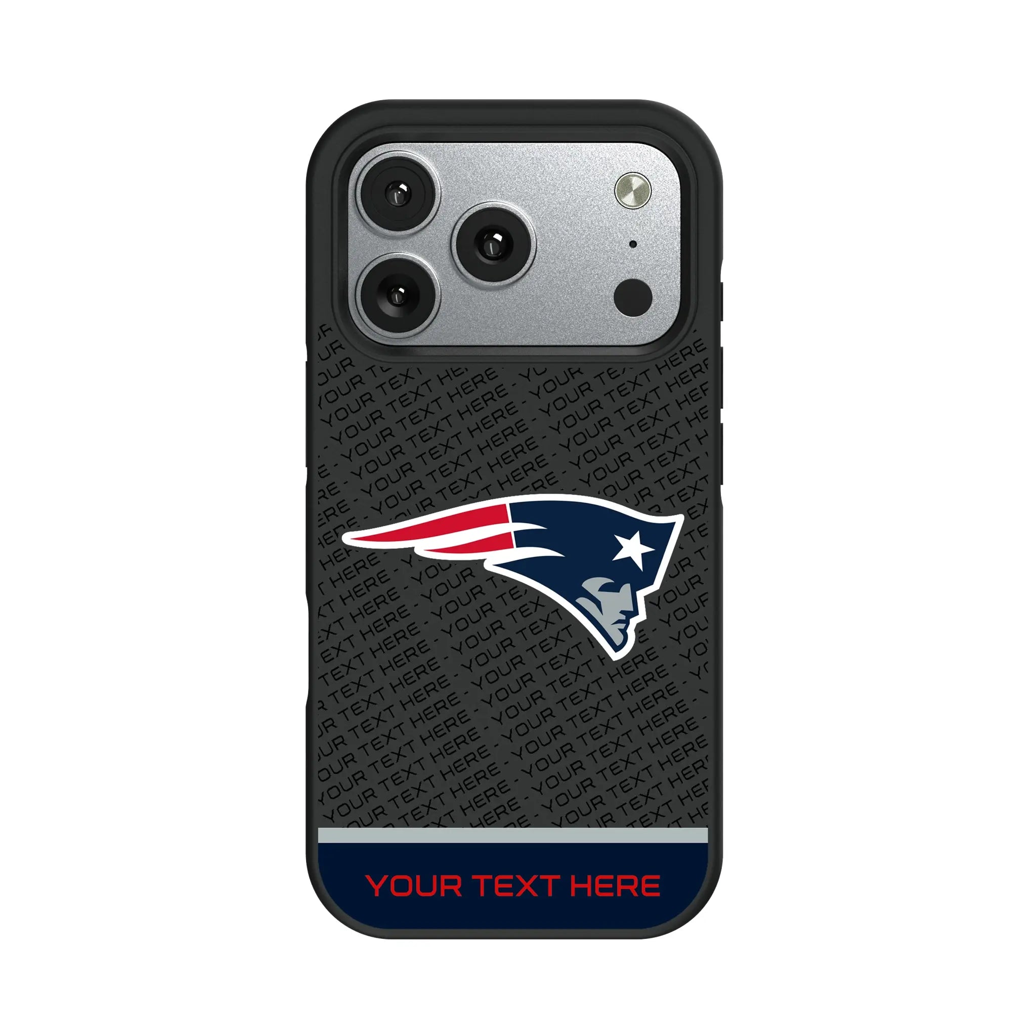 New England Patriots Personalized EndZone Plus iPhone Bump Phone Case for Apple iPhone#Device_iPhone 17 Pro