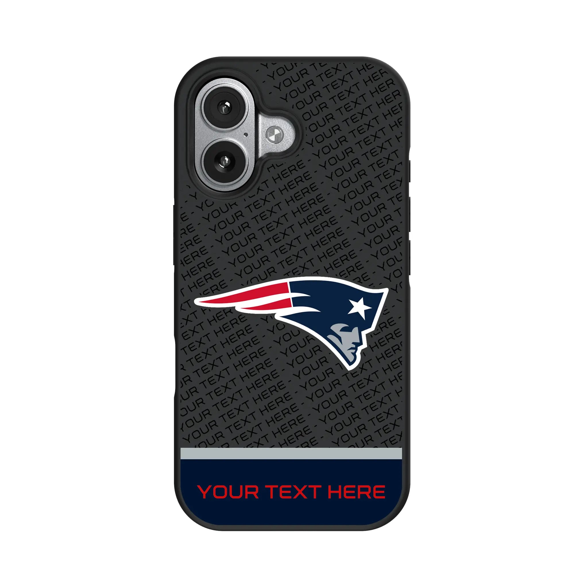 New England Patriots Personalized EndZone Plus iPhone Bump Phone Case for Apple iPhone#Device_iPhone 17