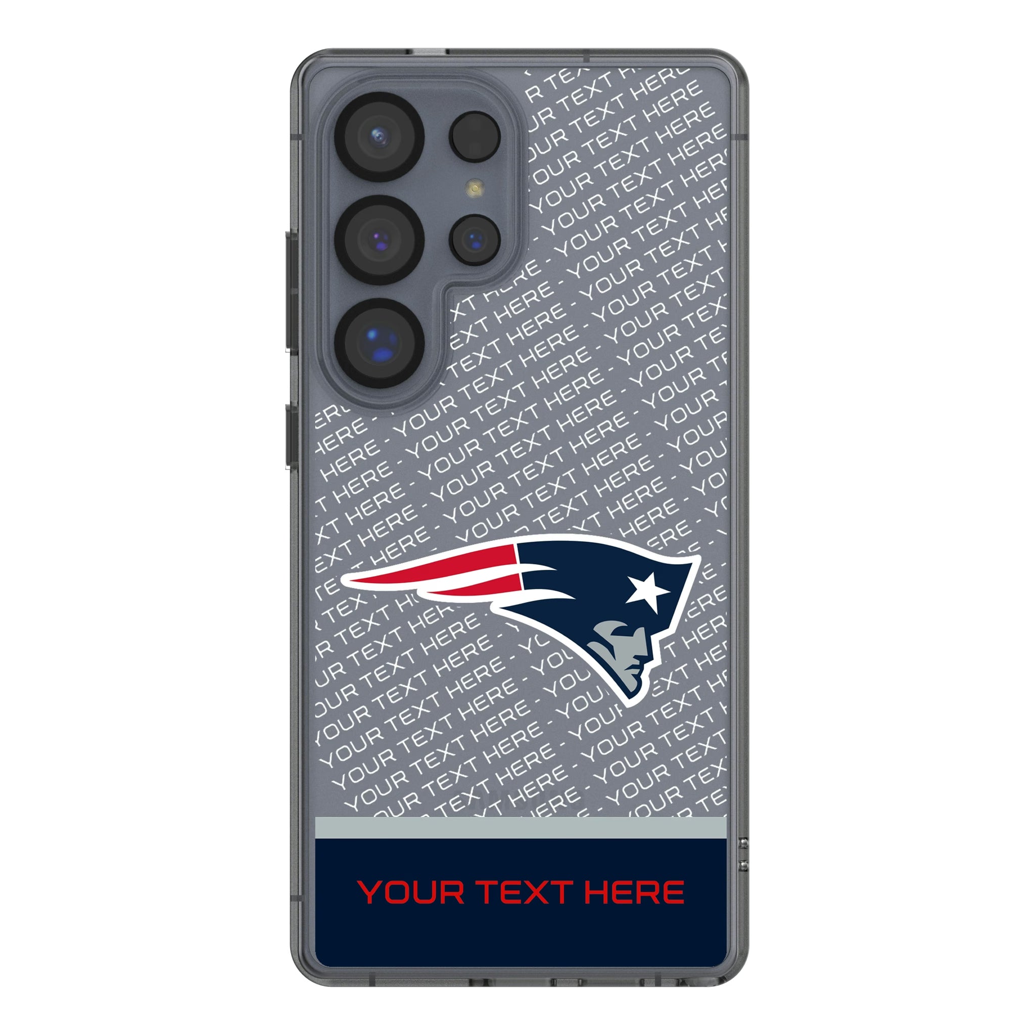 New England Patriots Personalized EndZone Plus Galaxy Clear Phone Case for Samsung Galaxy