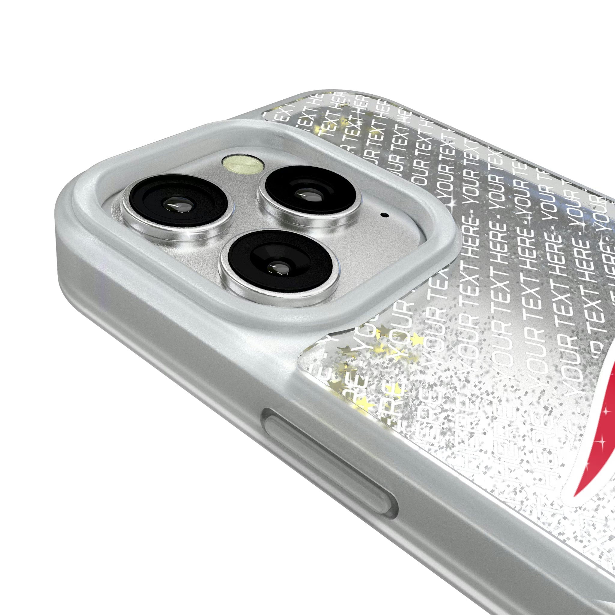 New England Patriots Personalized EndZone Plus iPhone Glitter Phone Case for Apple iPhone - Detail#Device_iPhone 16 Pro
