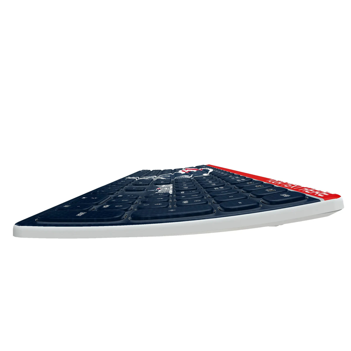 New England Patriots Personalized Endzone Solid KKB605 Curved Wireless Keyboard