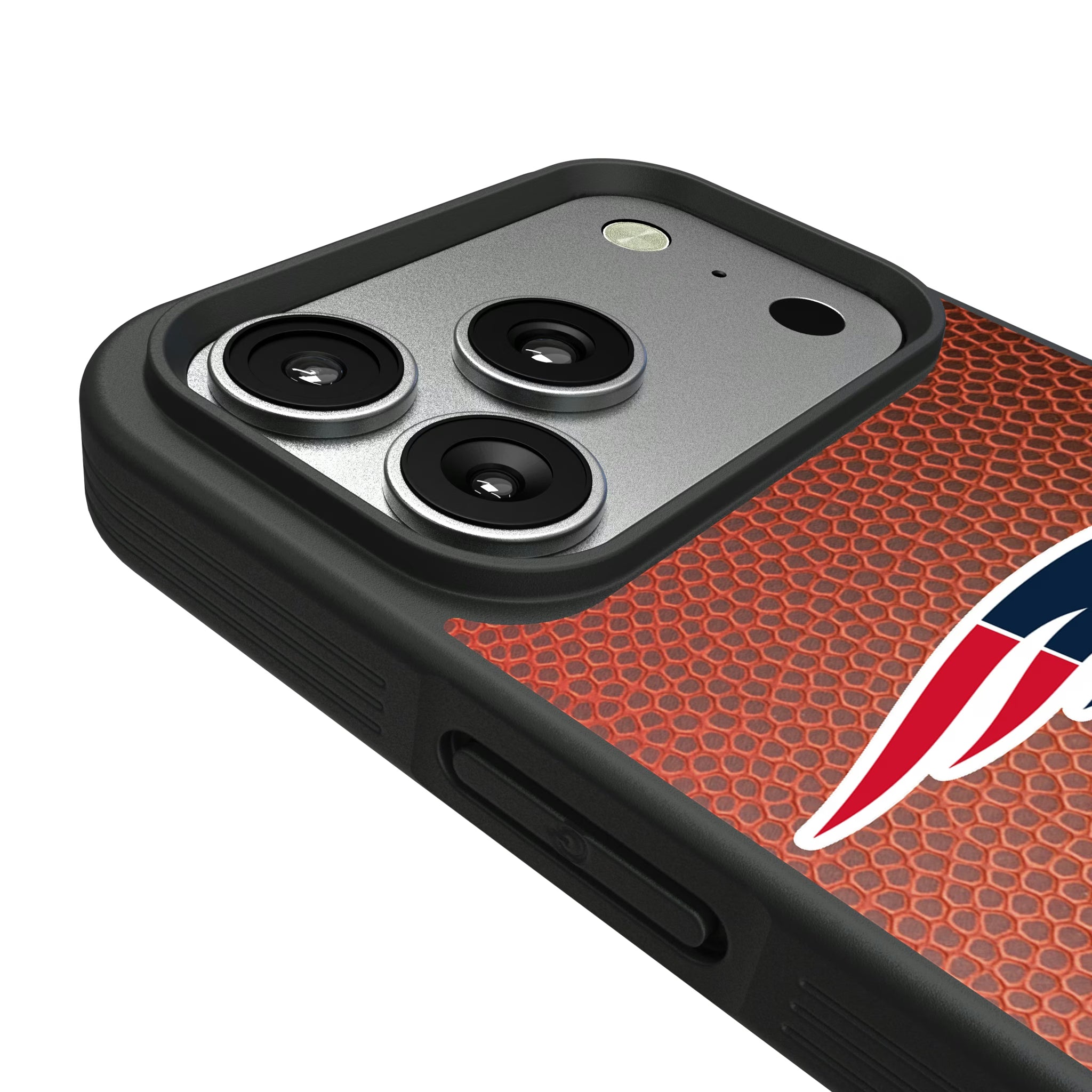 New England Patriots Personalized Football iPhone Bump Phone Case for Apple iPhone - Detail#Device_iPhone 17 Pro