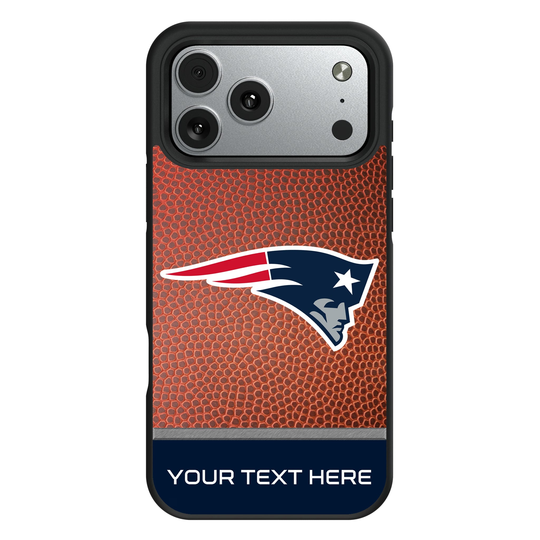 New England Patriots Personalized Football iPhone Bump Phone Case for Apple iPhone#Device_iPhone 17 Pro Max
