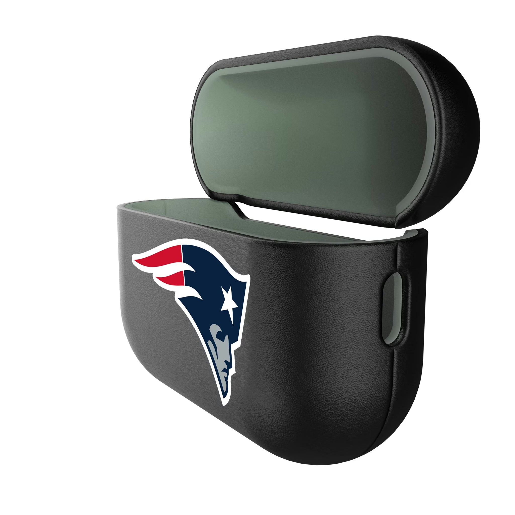 New England Patriots Personalized Insignia AirPods AirPod Case Cover - Isometric View#Device_AirPods Pro 3