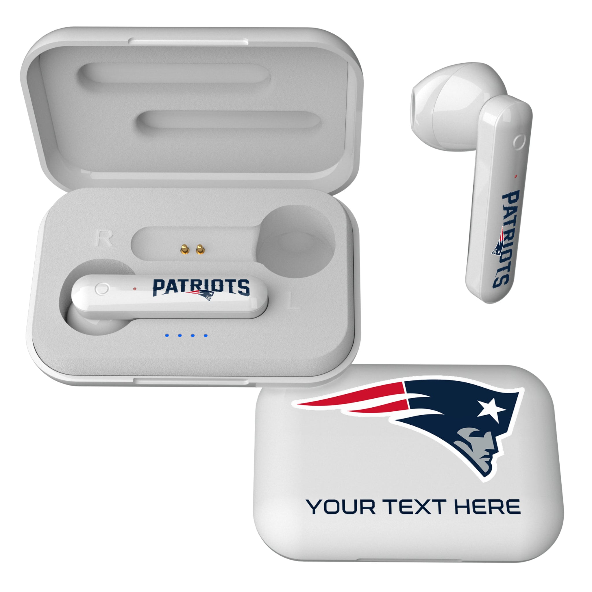 New England Patriots Personalized Insignia Wireless TWS Earbuds