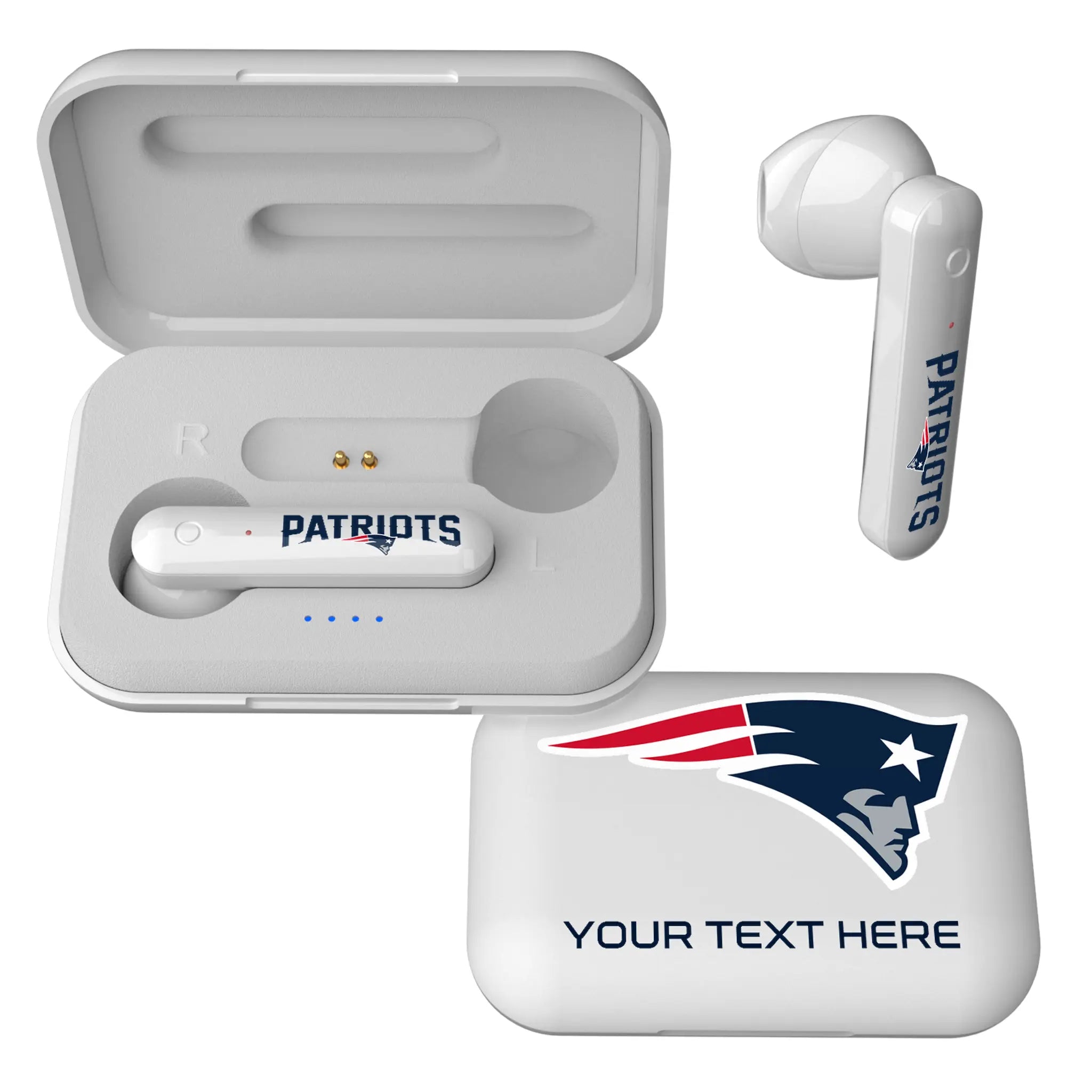 New England Patriots Personalized Insignia Wireless TWS Earbuds