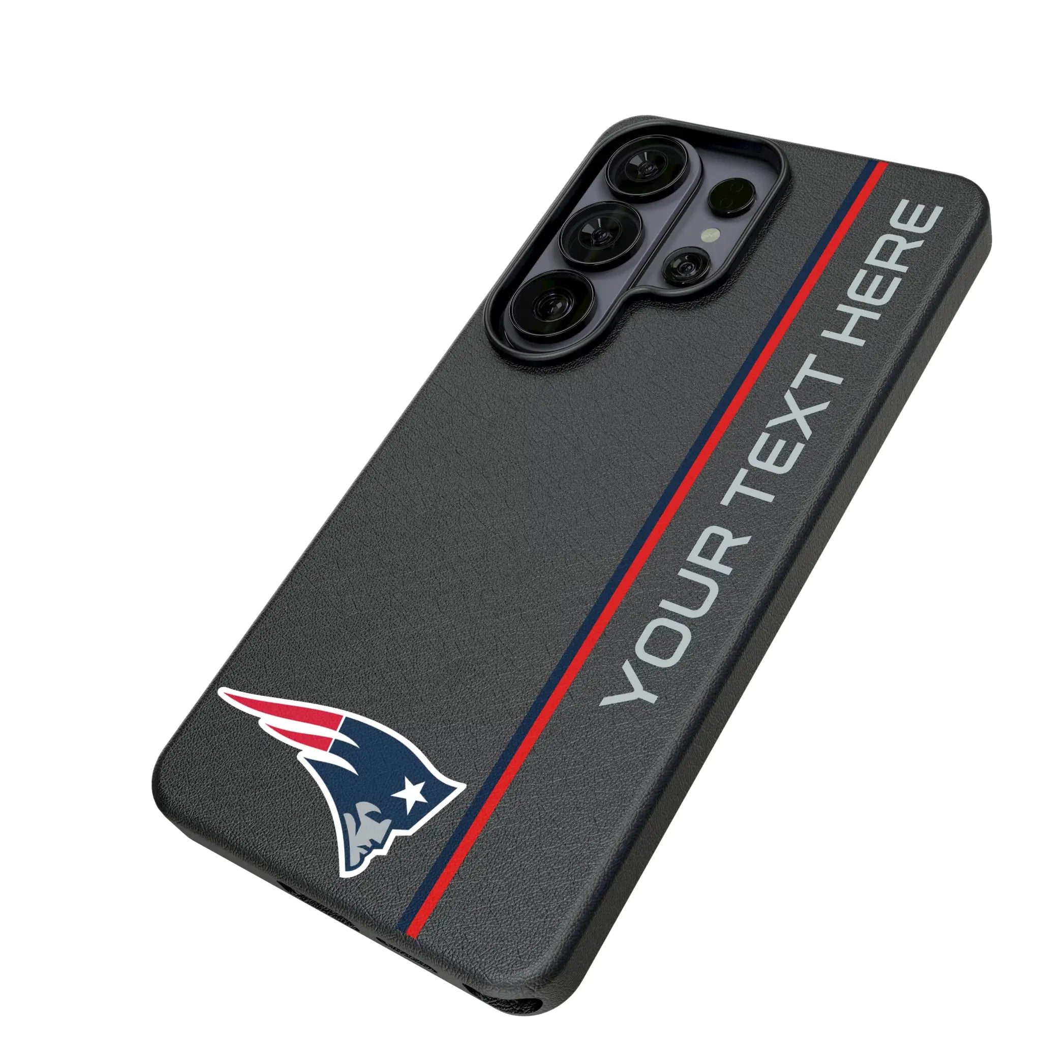 New England Patriots Personalized Sidebard Galaxy MagSafe Compatible Phone Case for Samsung Galaxy - Isometric View#Device_Galaxy S26 Ultra