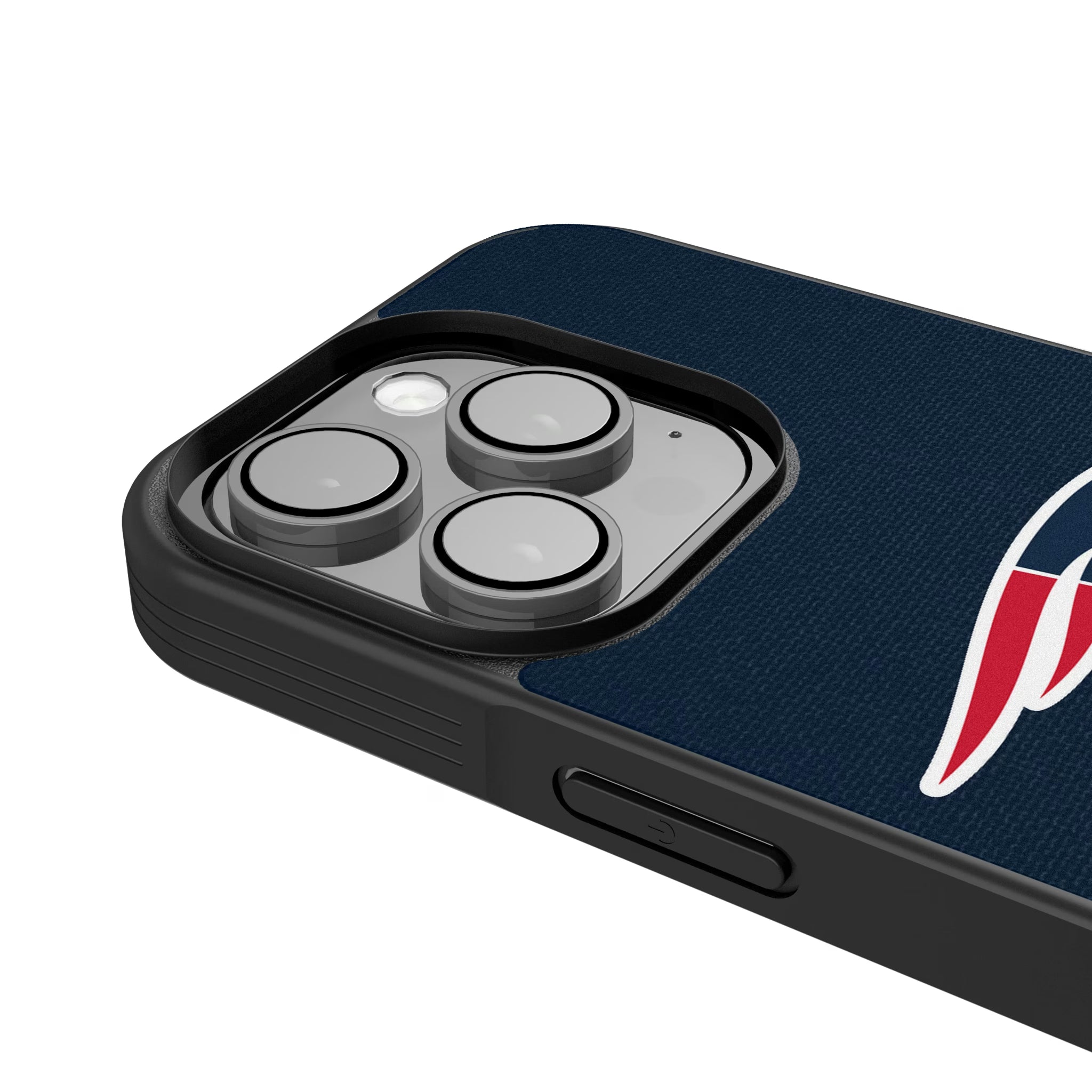 New England Patriots Personalized Stripe iPhone Bump Phone Case for Apple iPhone - Detail