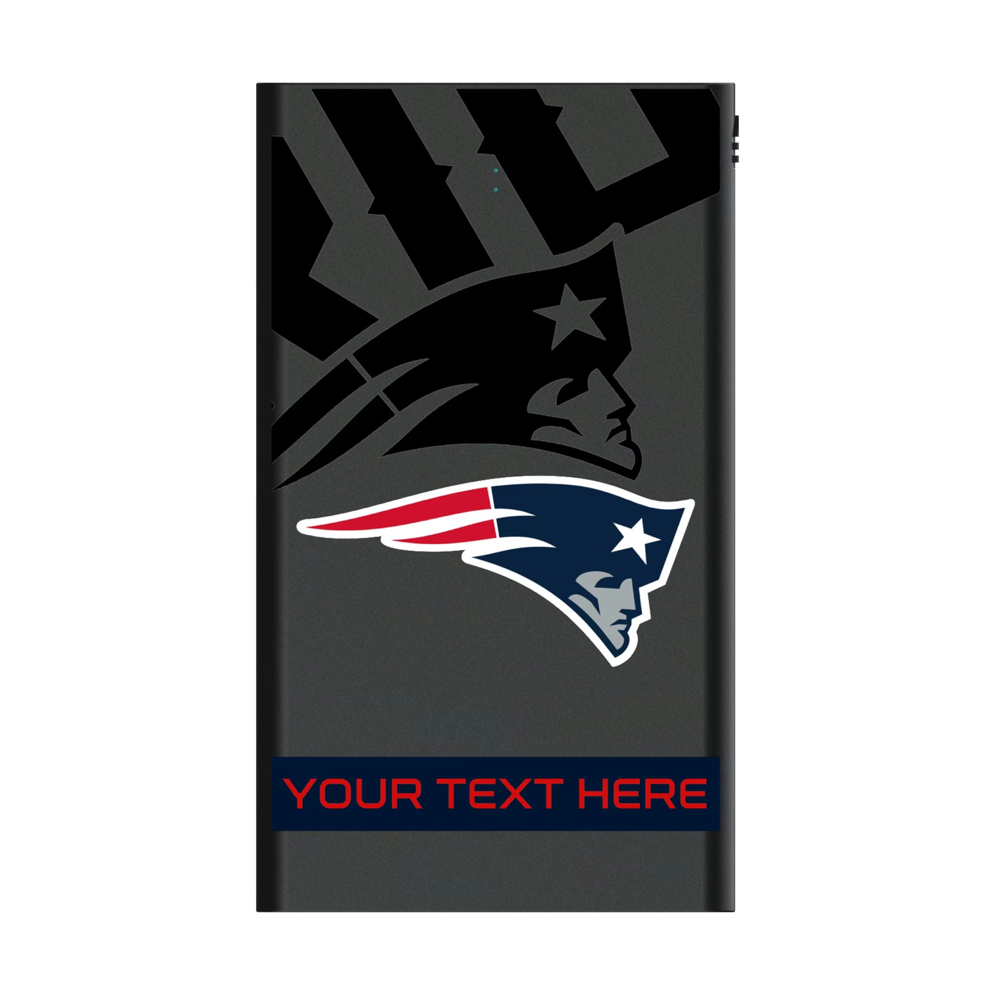New England Patriots Personalized Tilt 5000mAh Flat Powerbank