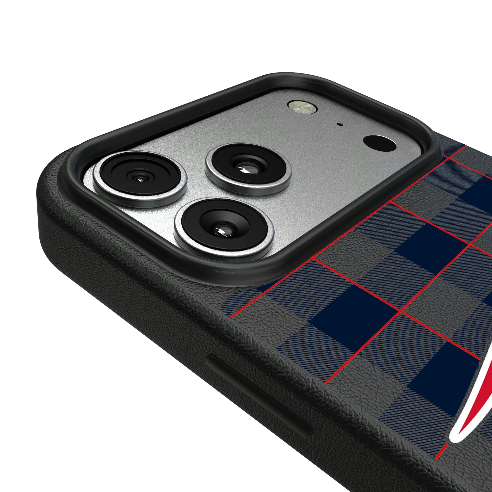New England Patriots Plaid iPhone MagSafe Compatible Phone Case for Apple iPhone - Detail#Device_iPhone 17 Pro Max