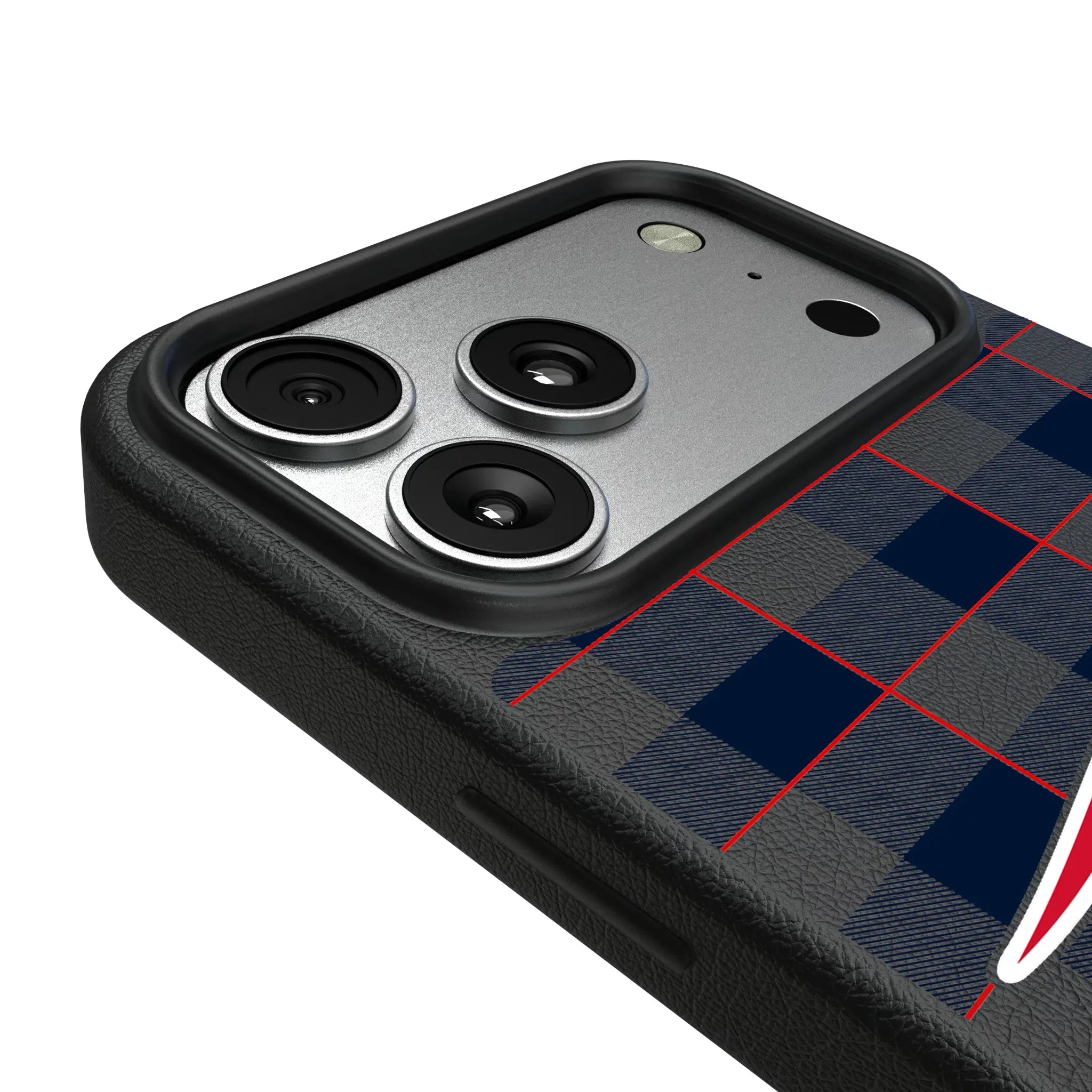 New England Patriots Plaid iPhone MagSafe Compatible Phone Case for Apple iPhone - Detail#Device_iPhone 17 Pro Max