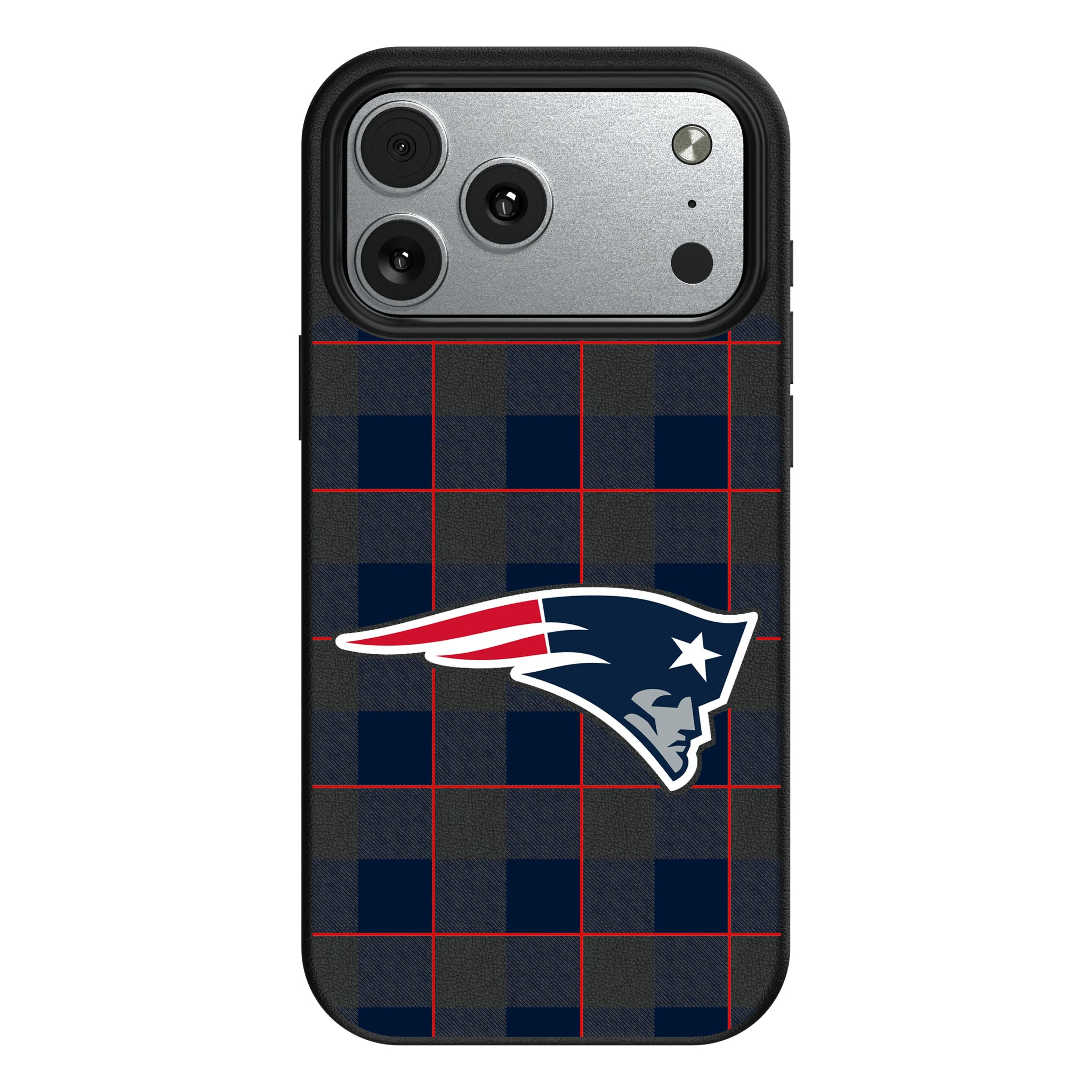New England Patriots Plaid iPhone MagSafe Compatible Phone Case for Apple iPhone#Device_iPhone 17 Pro Max