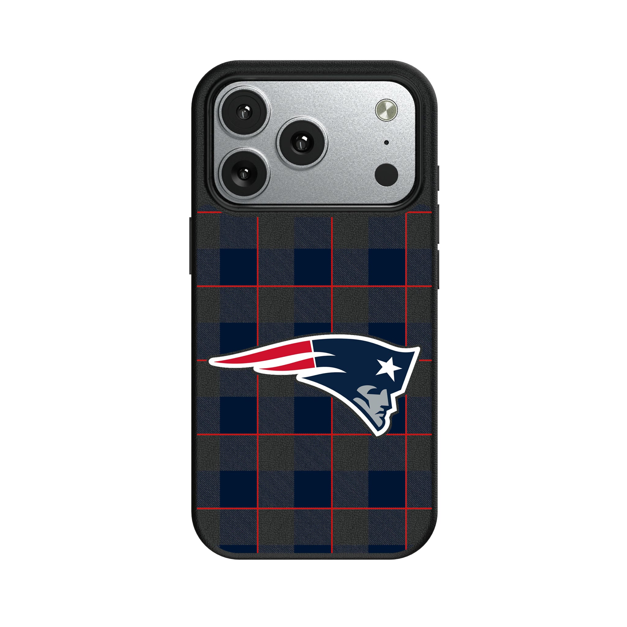 New England Patriots Plaid iPhone MagSafe Compatible Phone Case for Apple iPhone#Device_iPhone 17 Pro