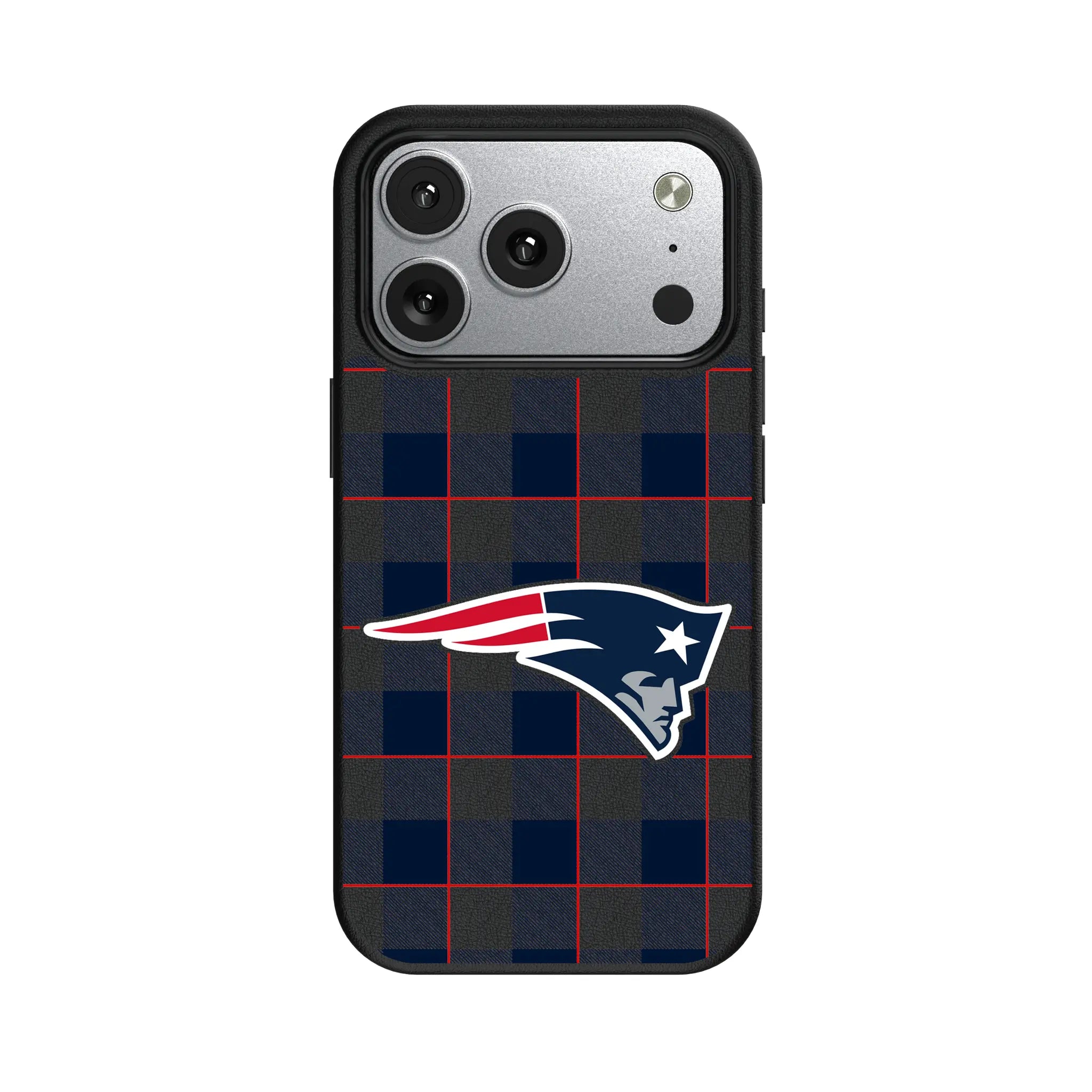 New England Patriots Plaid iPhone MagSafe Compatible Phone Case for Apple iPhone#Device_iPhone 17 Pro