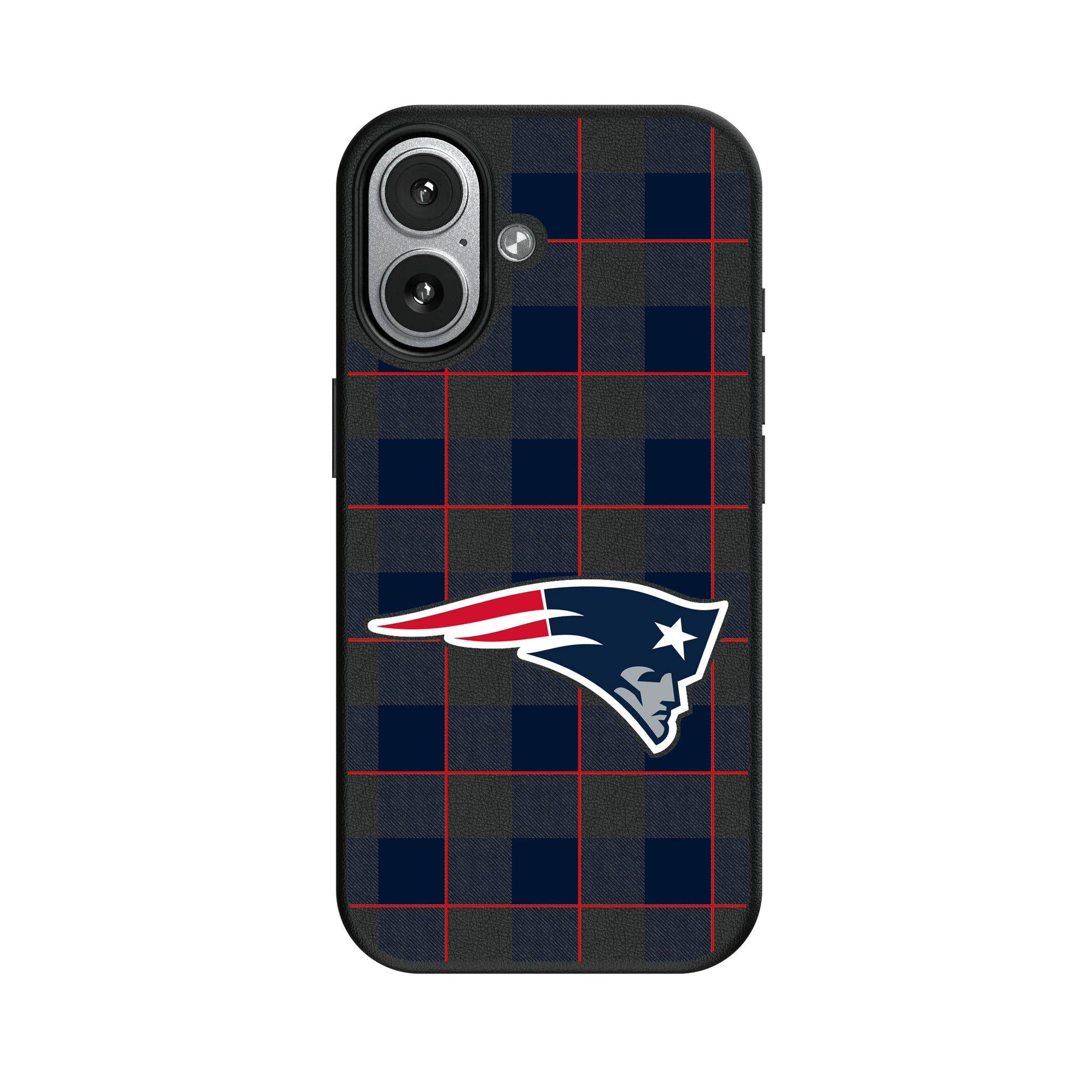 New England Patriots Plaid iPhone MagSafe Compatible Phone Case for Apple iPhone#Device_iPhone 17